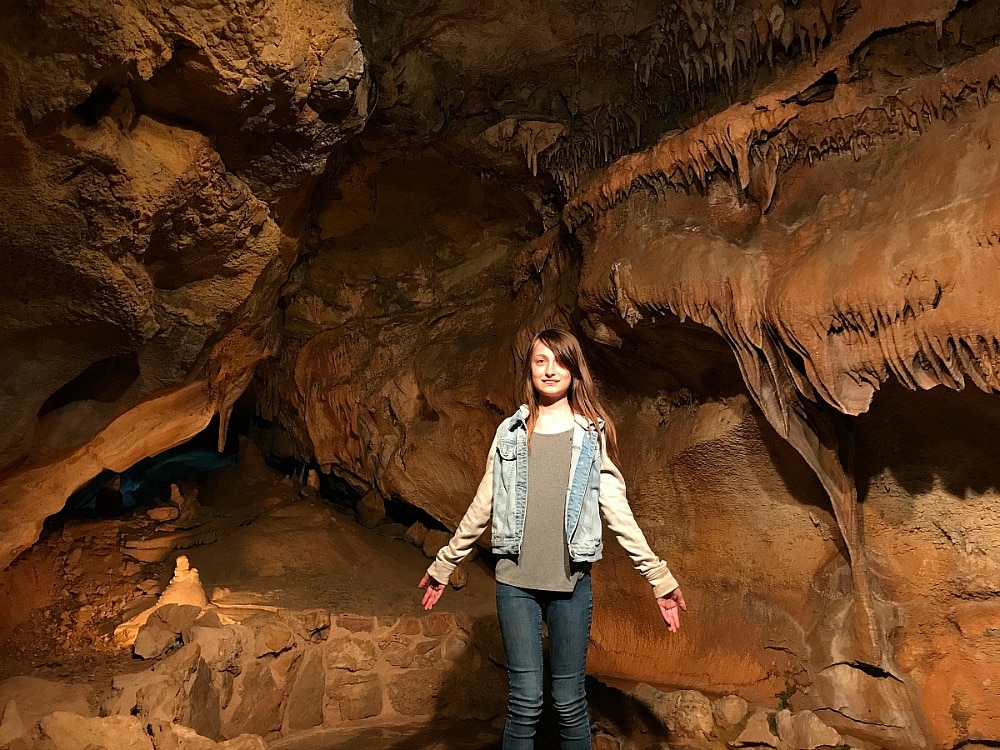 Inside one of the caves at Caves of the Wind Mountain Park ~ 9 Amazing Adventures in Canon City and Colorado Springs for Families