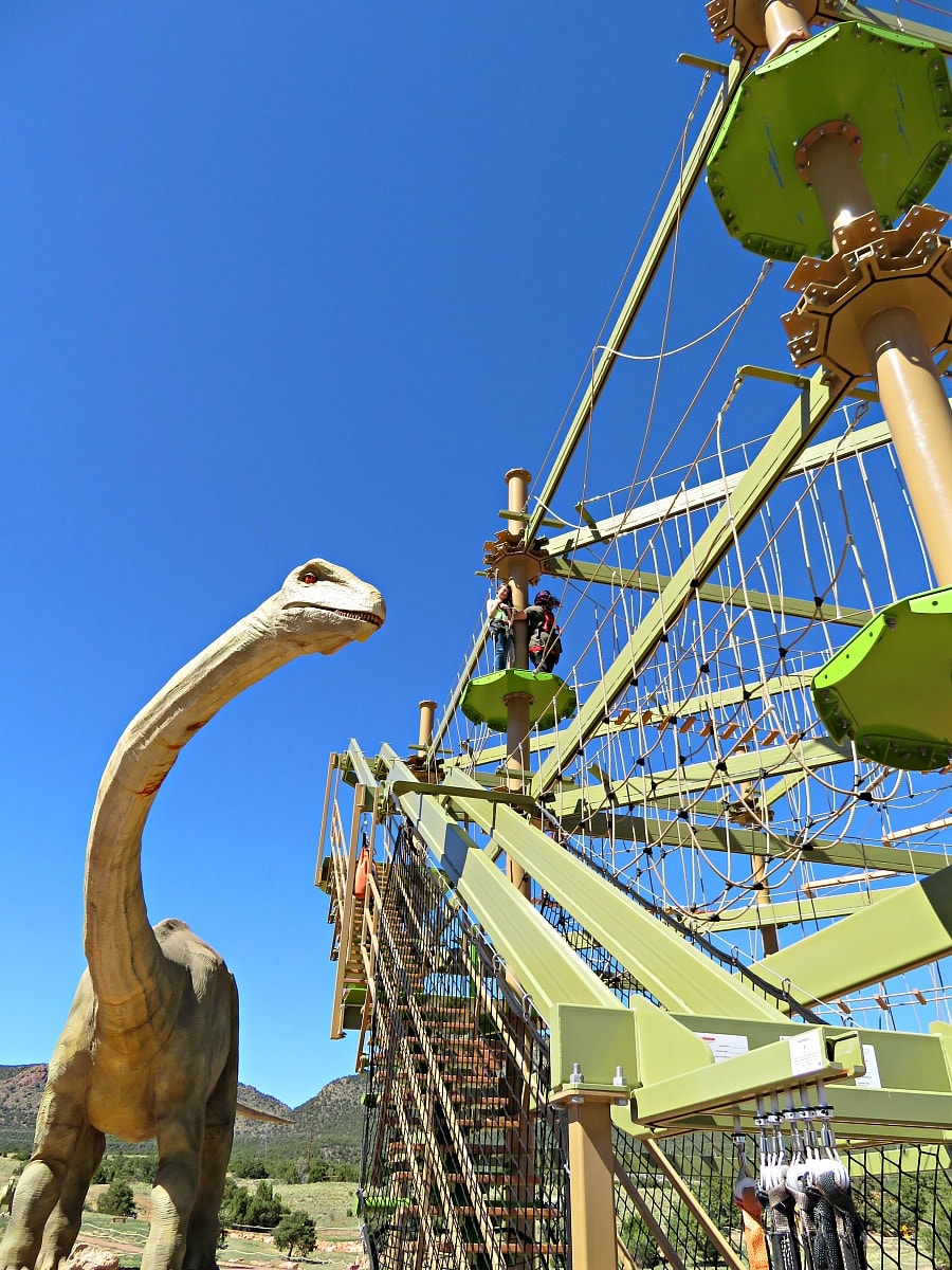 Royal Gorge Dinosaur Experience ropes course ~ 9 Amazing Adventures in Canon City and Colorado Springs for Families