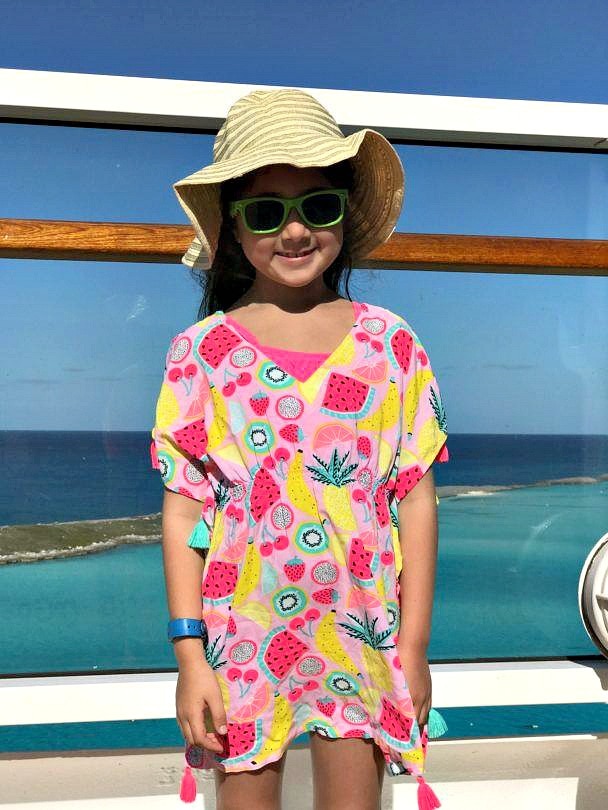 Protective sun gear on a Disney Cruise