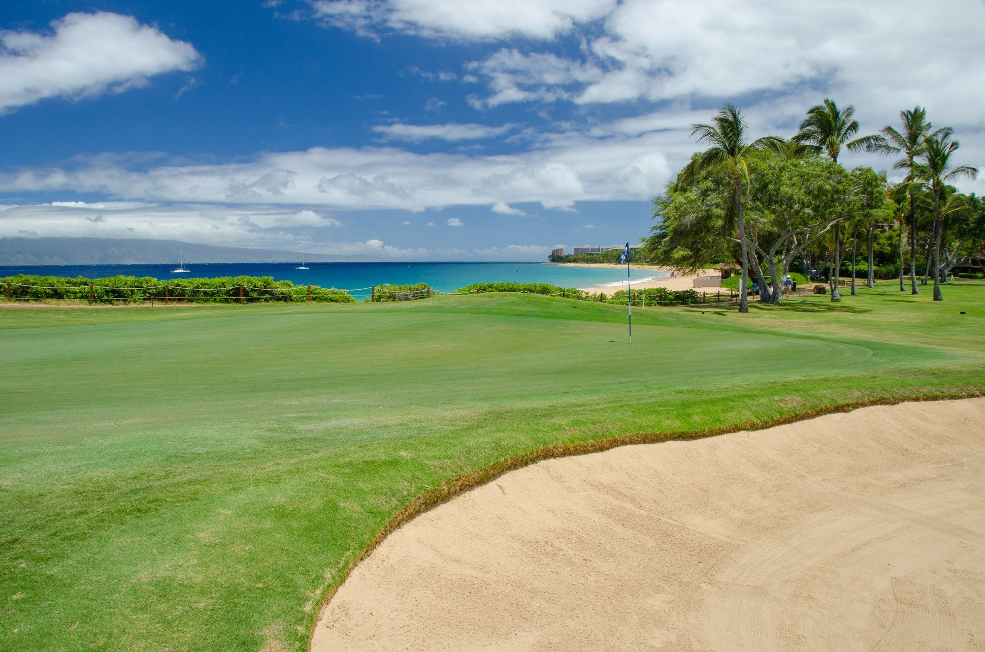 The beautiful oceanfront Kaanapali Golf Course ~ Kaanapali, Maui with Kids