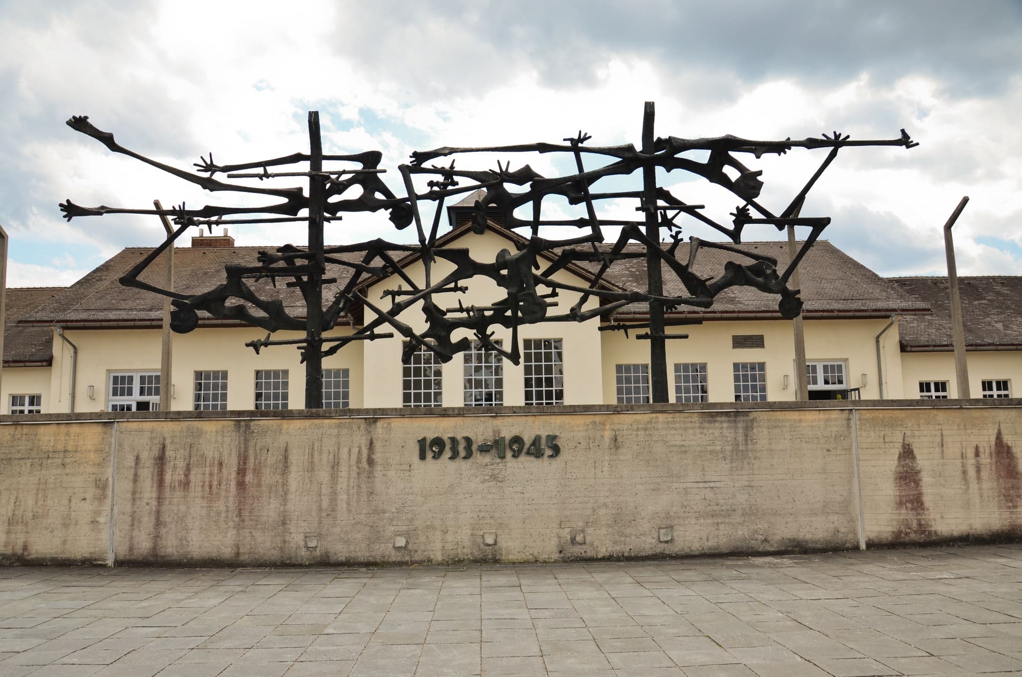 A memorial to the victims at the Dachau concentration camp 