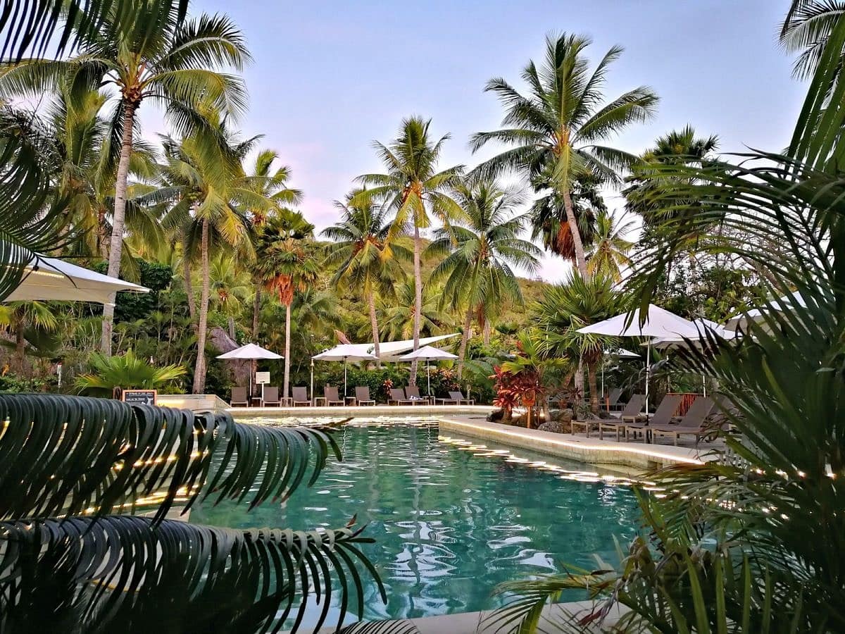 Pool at the Outrigger Reef Fiji Resort ~ Fiji with kids