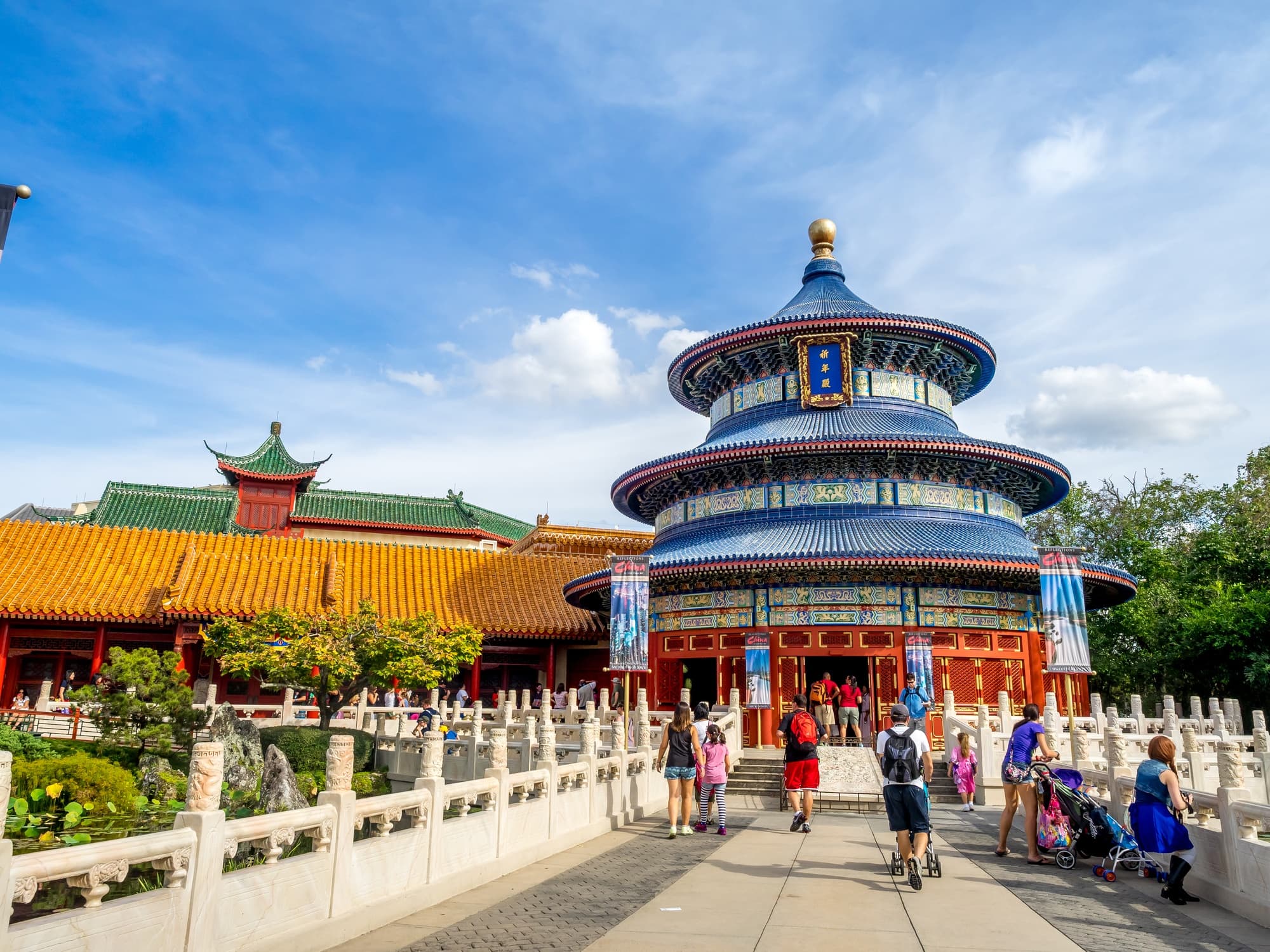 China is one of 11 countries you can visit at EPCOT with kids