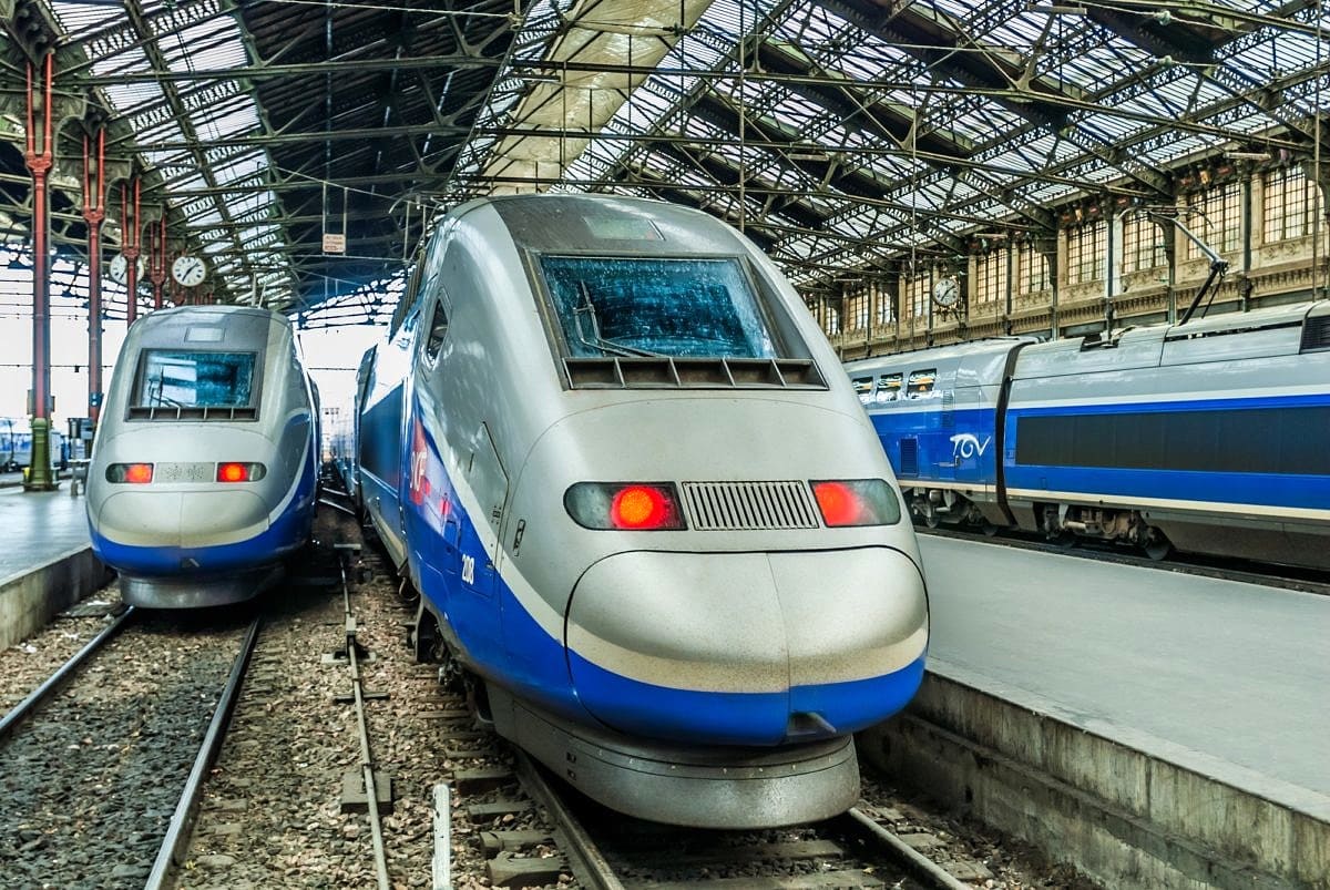 Traveling by train in France is speedy and comfortable