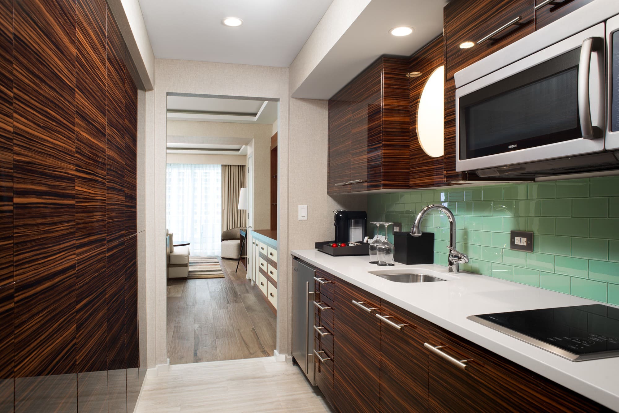 A kitchen makes travel with kids much easier at Conrad Fort Lauderdale Beach 