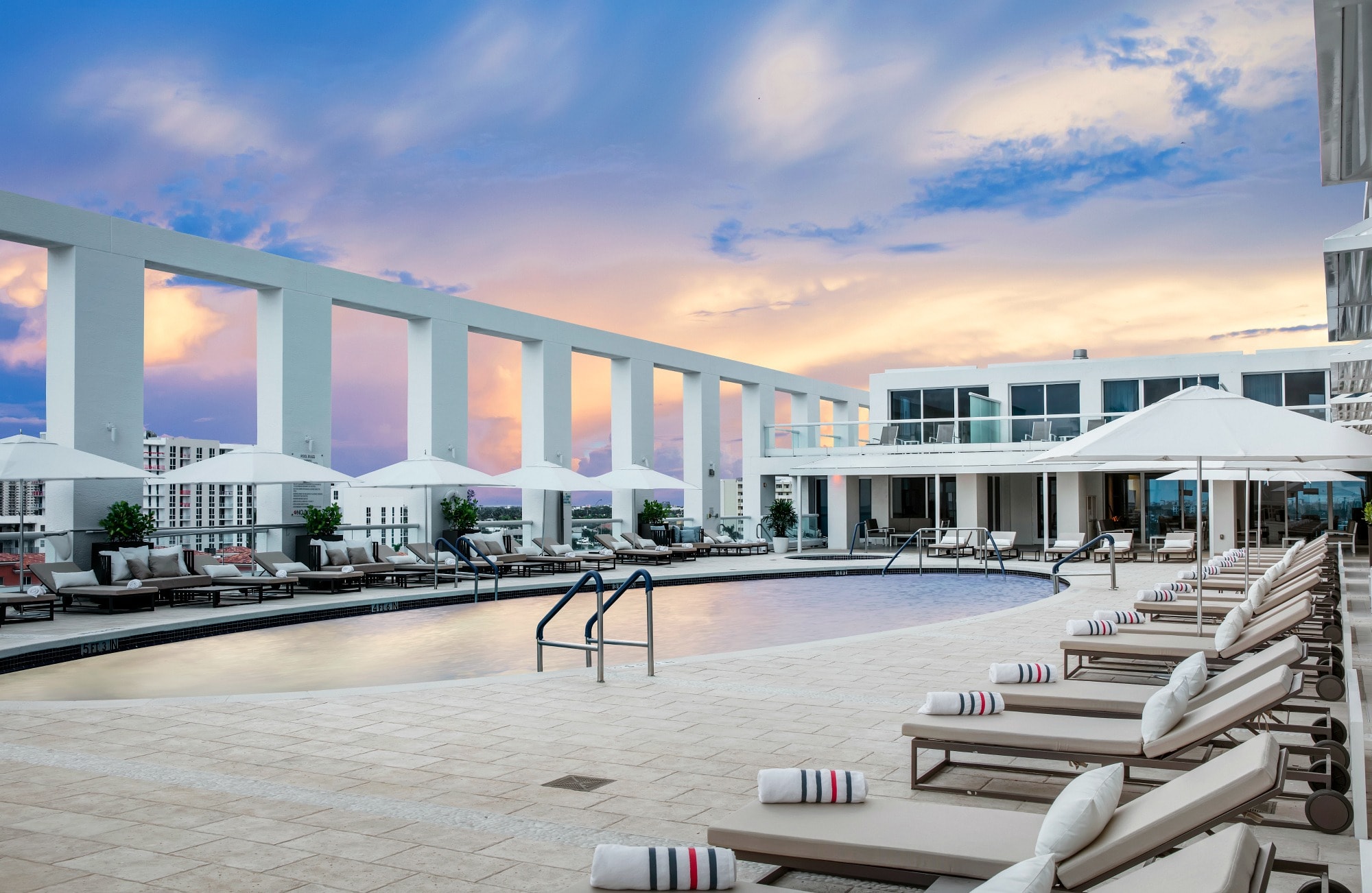 The dreamy pool at Conrad Fort Lauderdale Beach 