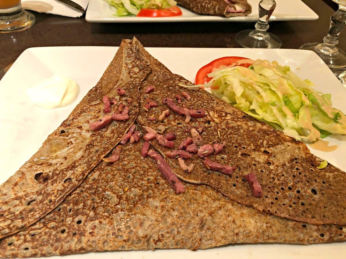 Crepes are a must when dining in Paris with kids 