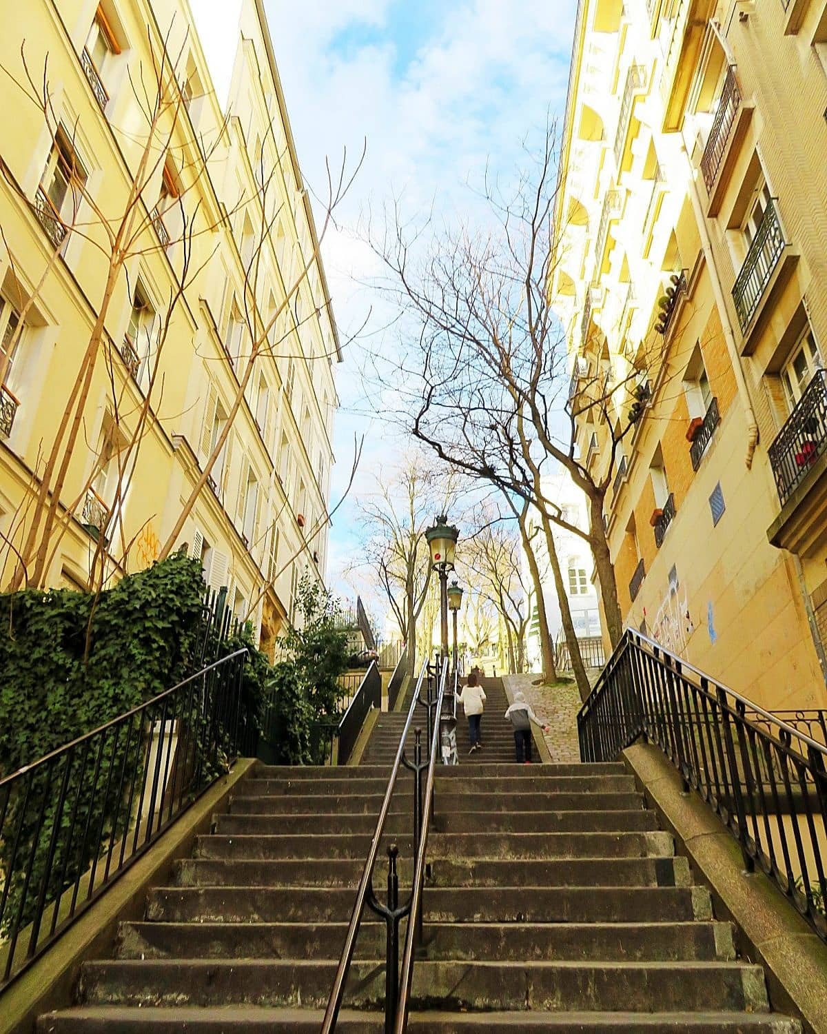 Big kids can climb the stairs to Montmartre, but families with young children may be better off taking the funicular