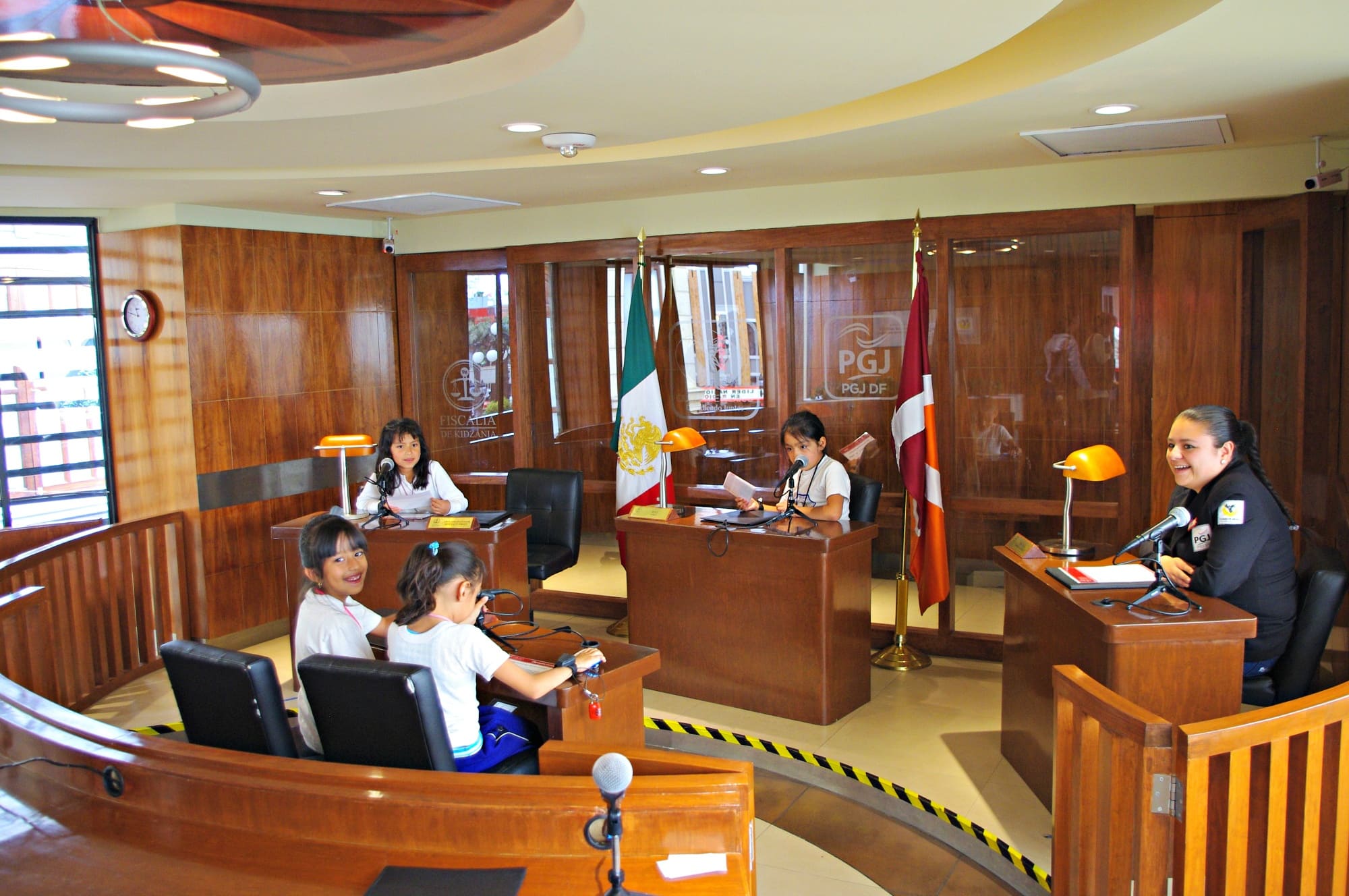 Kids can even see what it's like to try a case in a pretend court at Zidzania in Mexico City 