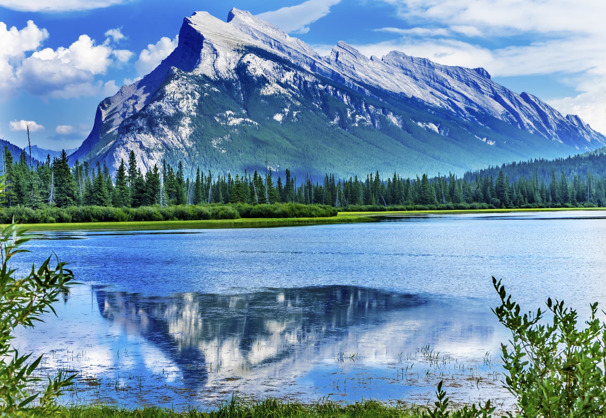 Lake Minnewanka begs to be explored by boat in Banff National Park with kids