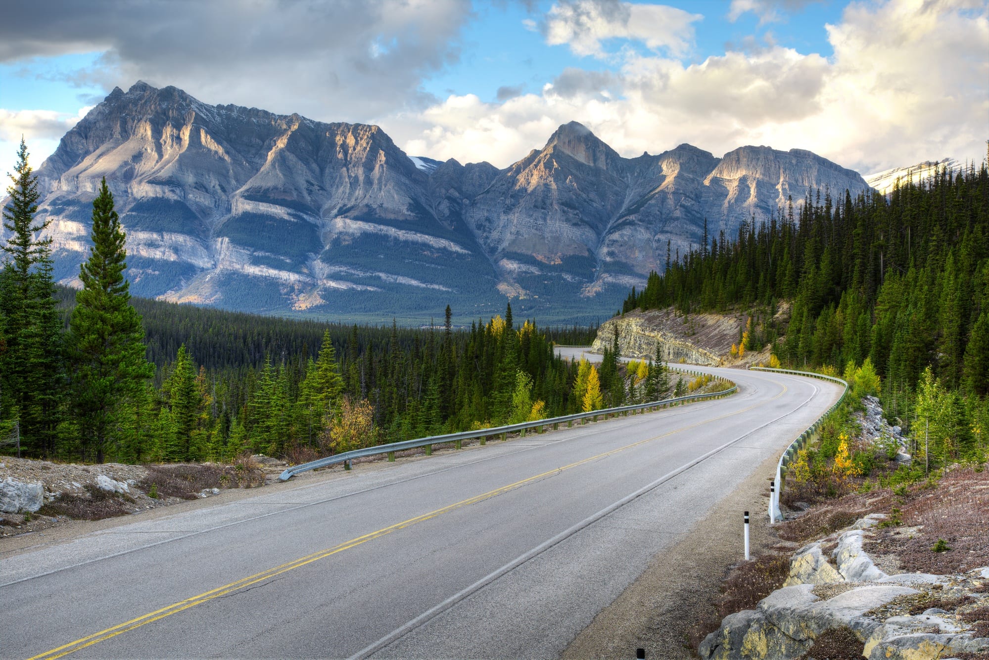 Exploring Banff by bus or car is a relaxing option for families