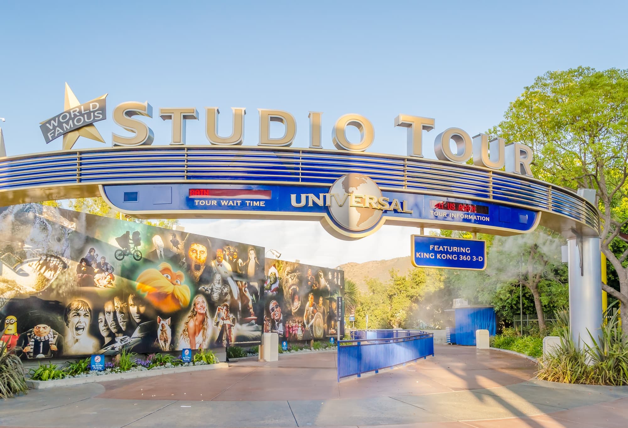 The Studio Tour is one of the star attractions at Universal Studios Hollywood