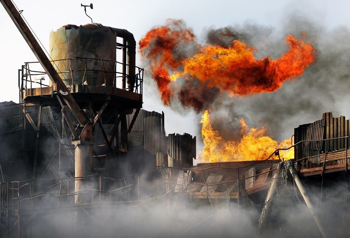 Waterworld is one of the star shows at Universal Studios Hollywood