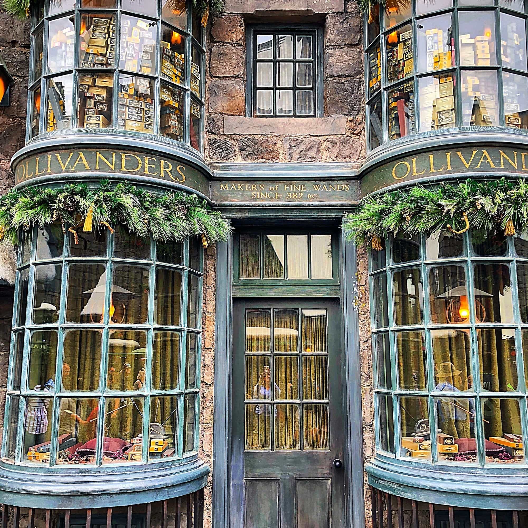 Wizards and witches will want to select a wand at Ollivanders 