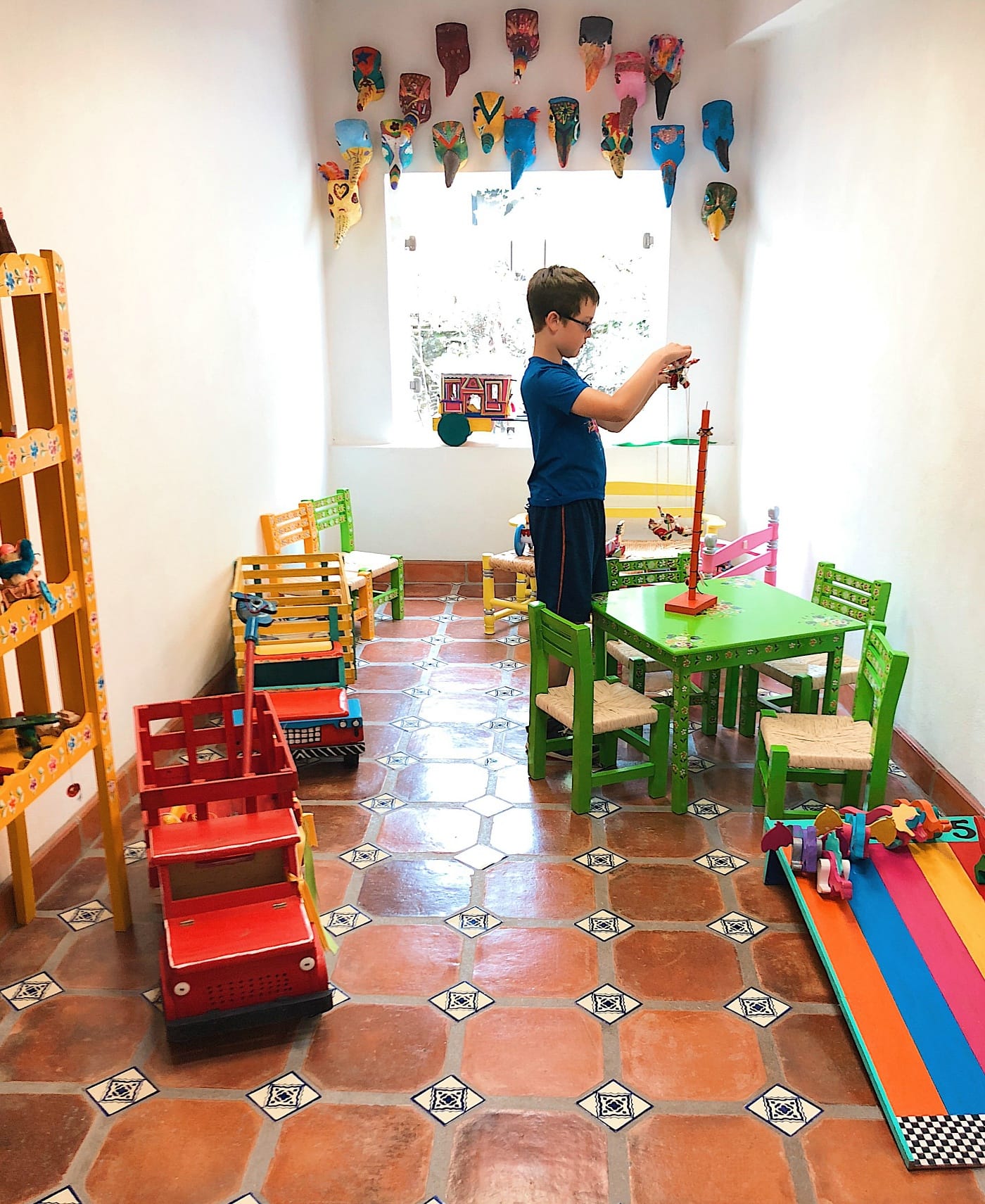 The play room at La Esquina Museo del Juguete Popular Mexicano was my kids' favorite part! 