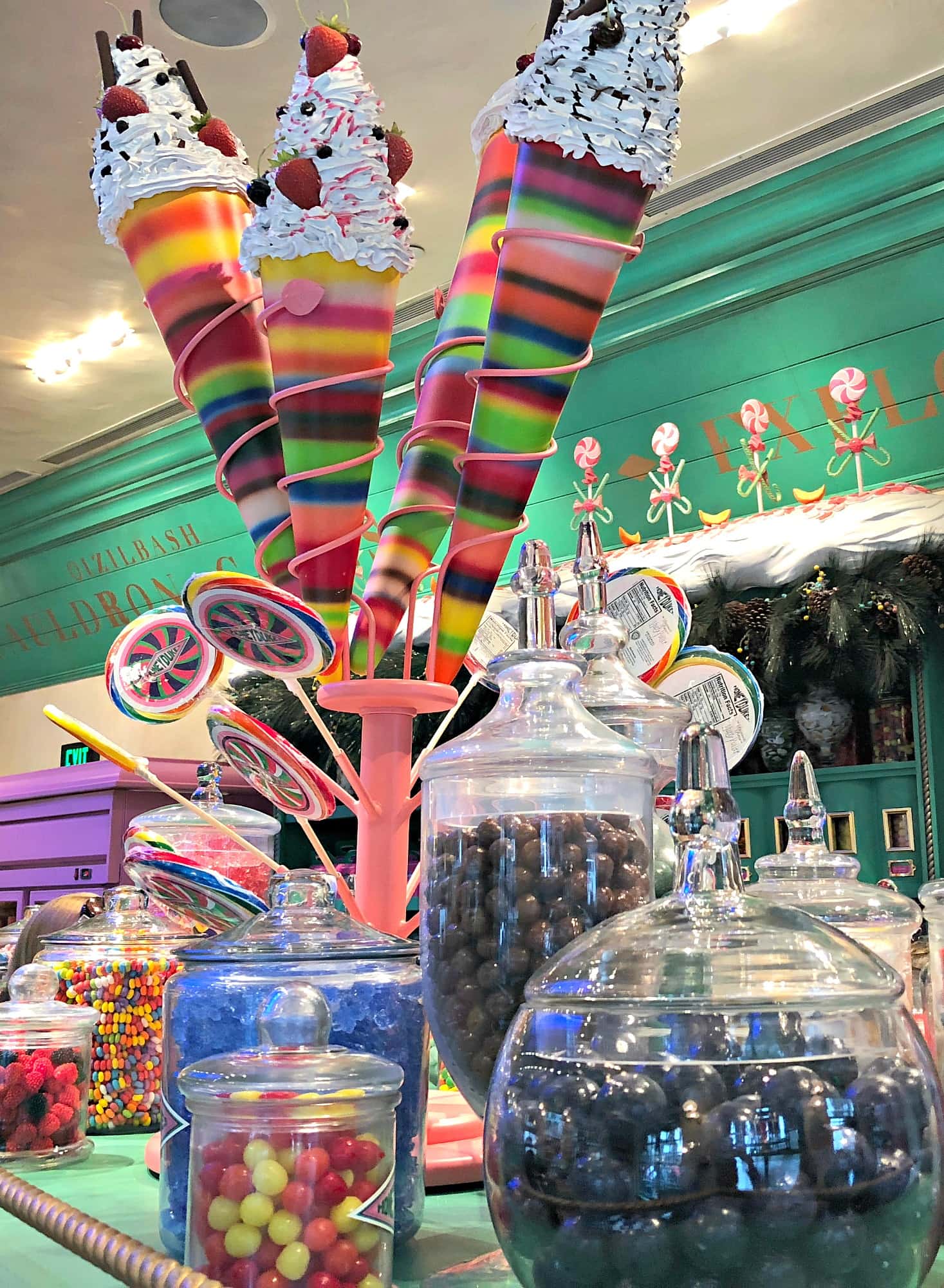 Honeydukes will tempt your sugar tooth at the Wizarding World of Harry Potter at Universal Studios Hollywood