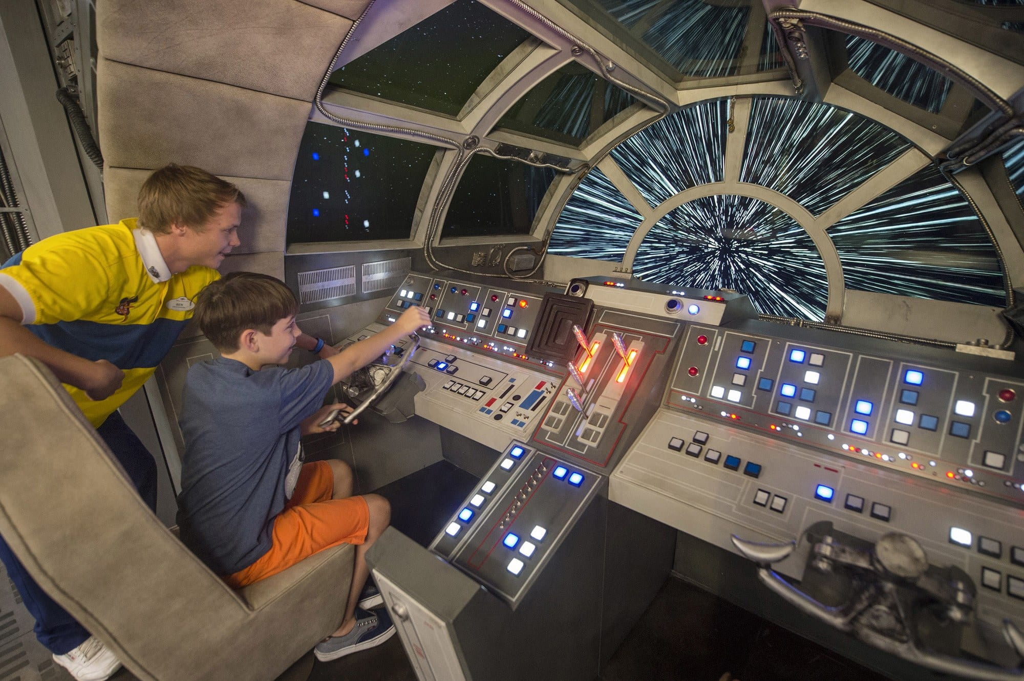 Aboard Disney Dream, kids are transported to a far away galaxy at Star Wars: Millennium Falcon, a Force-filled play area inspired by the spacecraft from the legendary saga