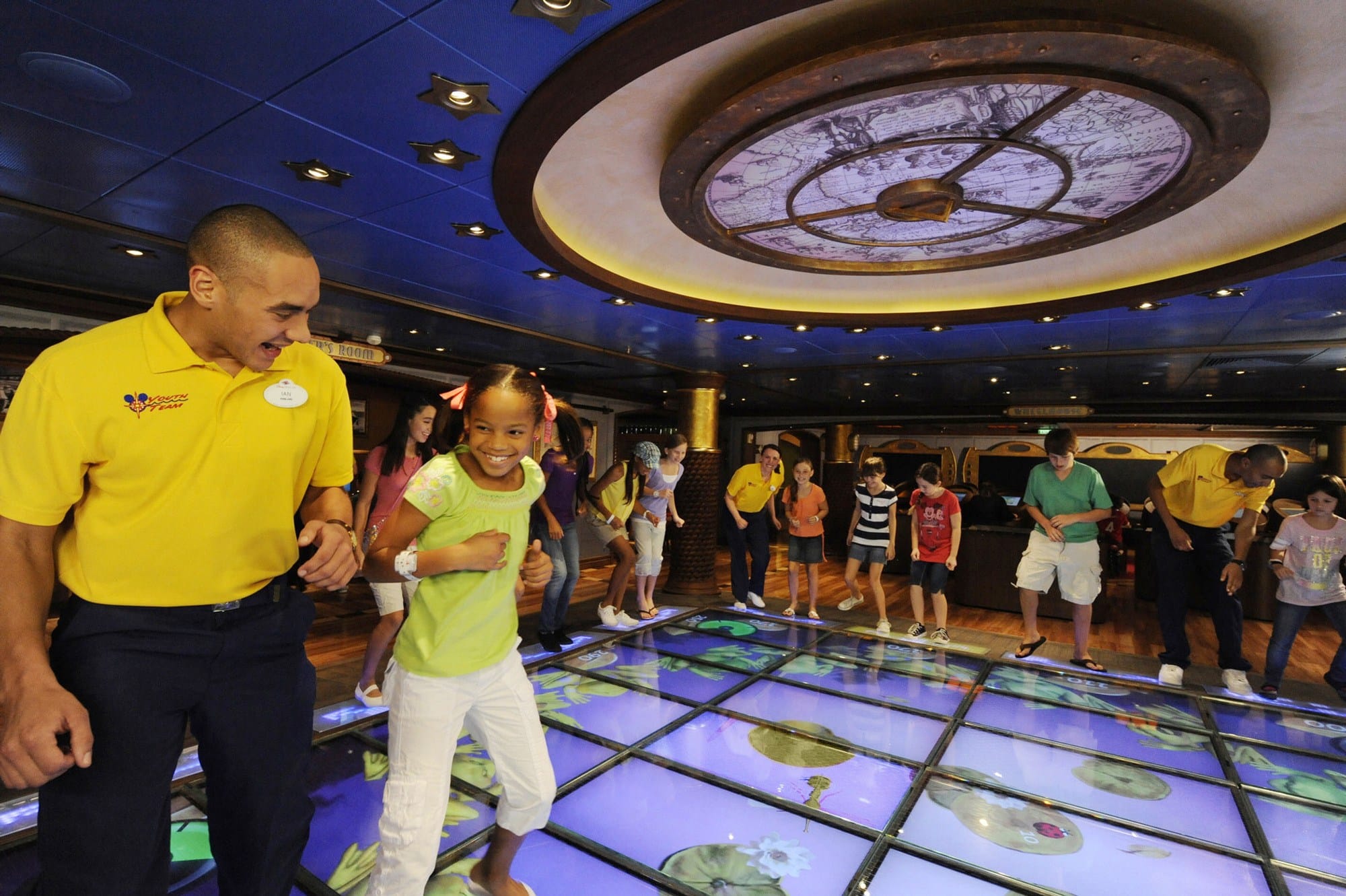 Kids having a stomping good time with the Magic PlayFloor in the Oceaneer Lab