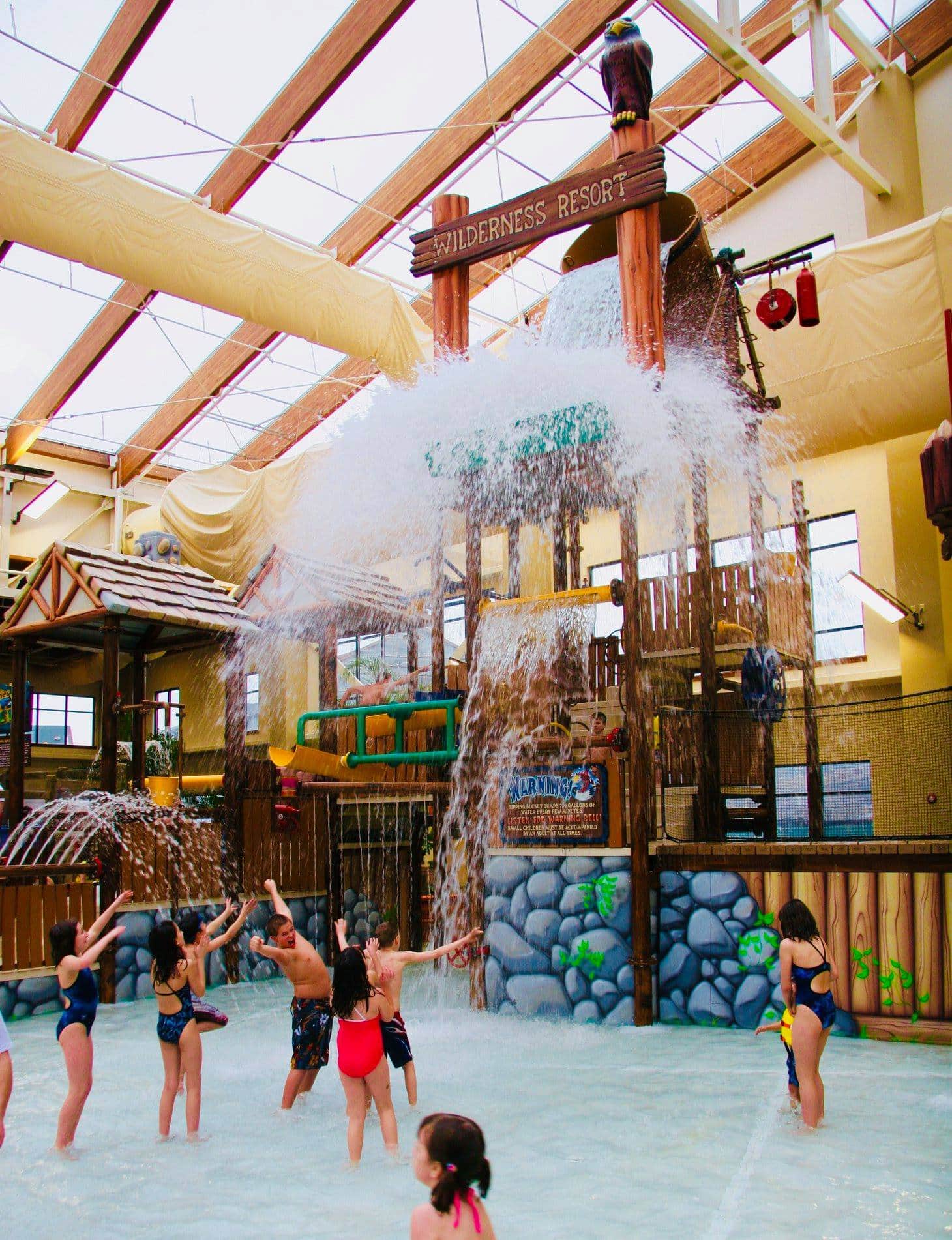 Wild Waterdome indoor hotel waterpark at Wilderness at the Smokies Resort 