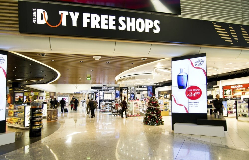 Hit up Duty Free rather than lugging heavy liquids onto your flight with kids