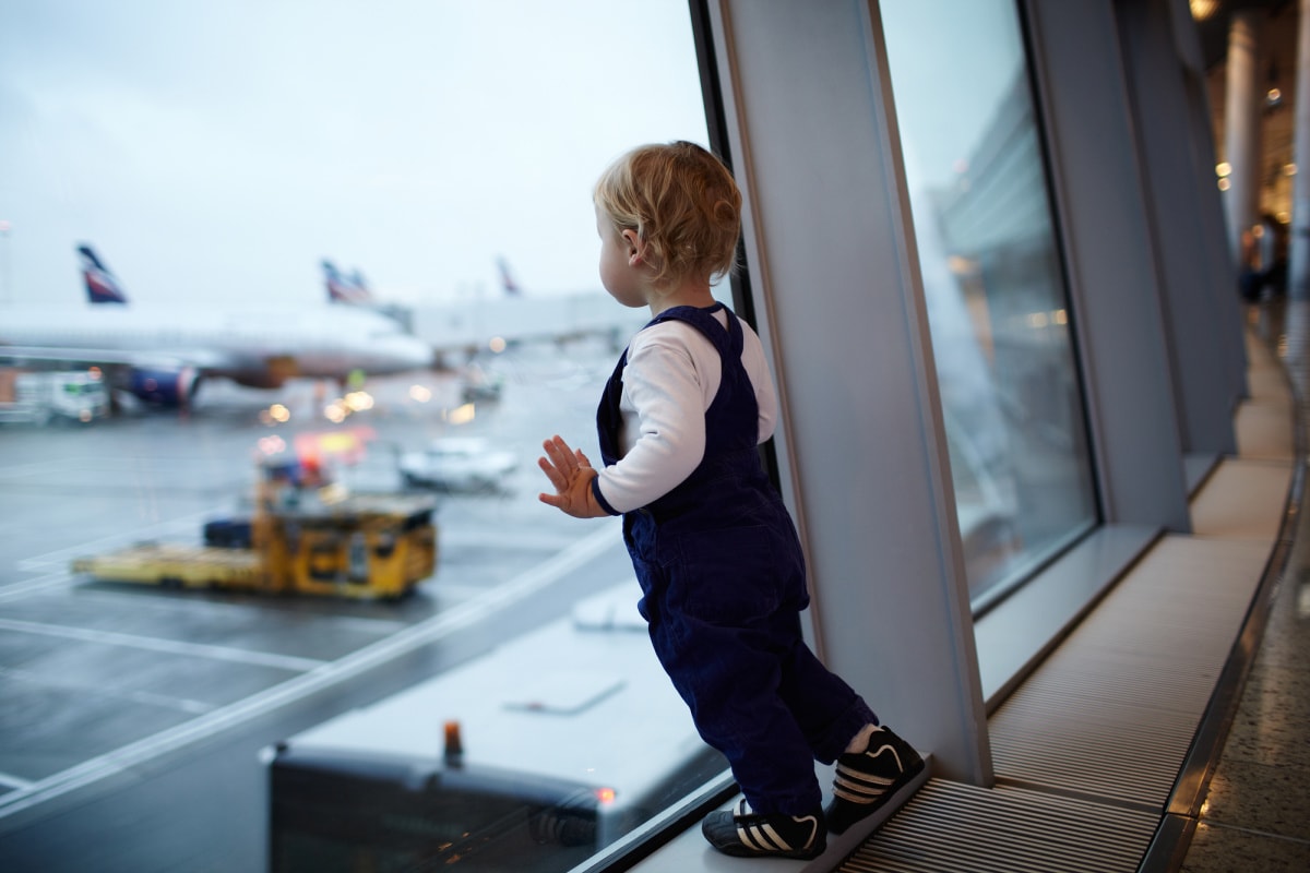 A longer layover gives families more time to reach the gate and take care of the baby's needs