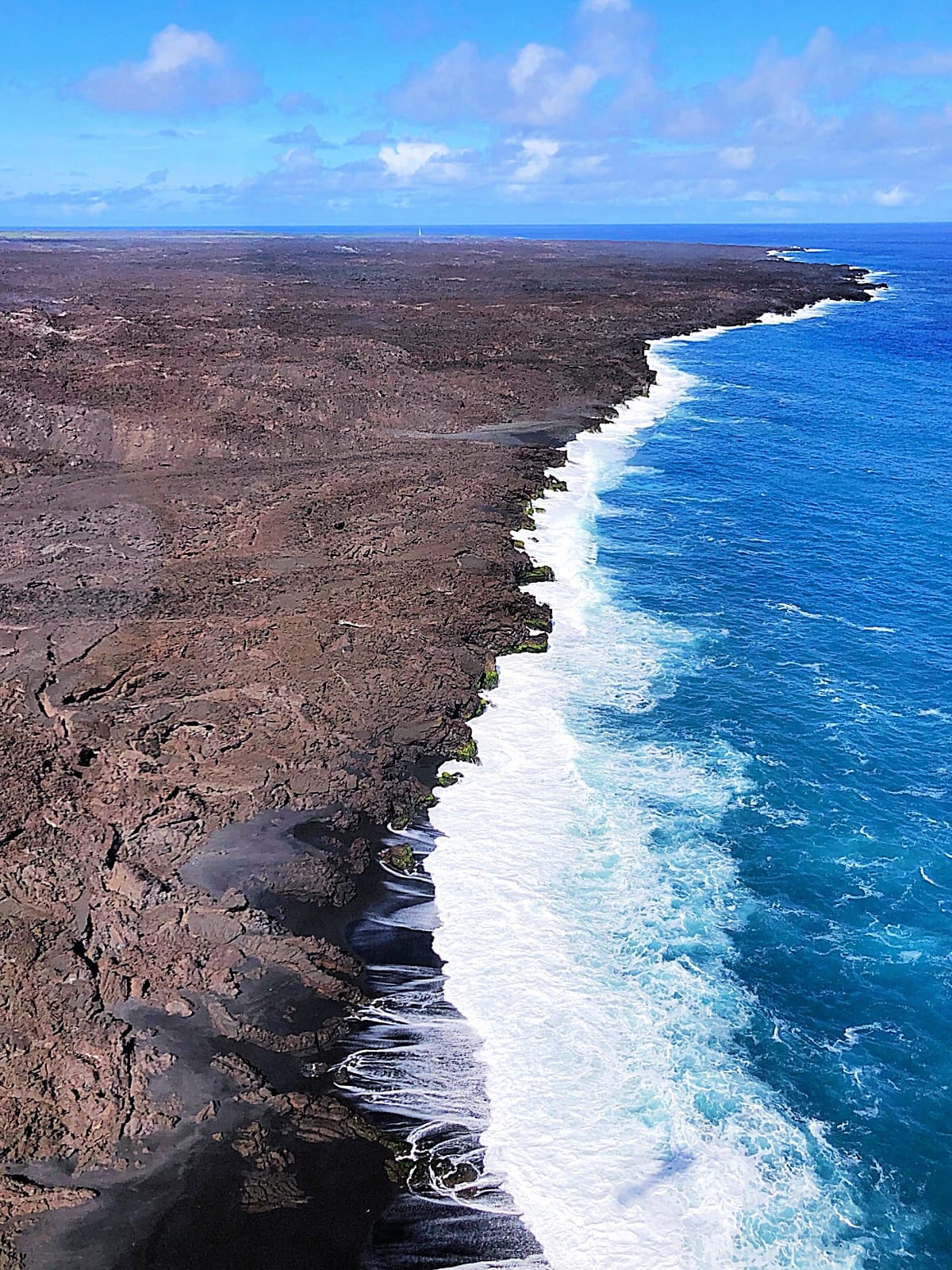 This land was created by the 2018 lava flow on the Big Island of Hawaii