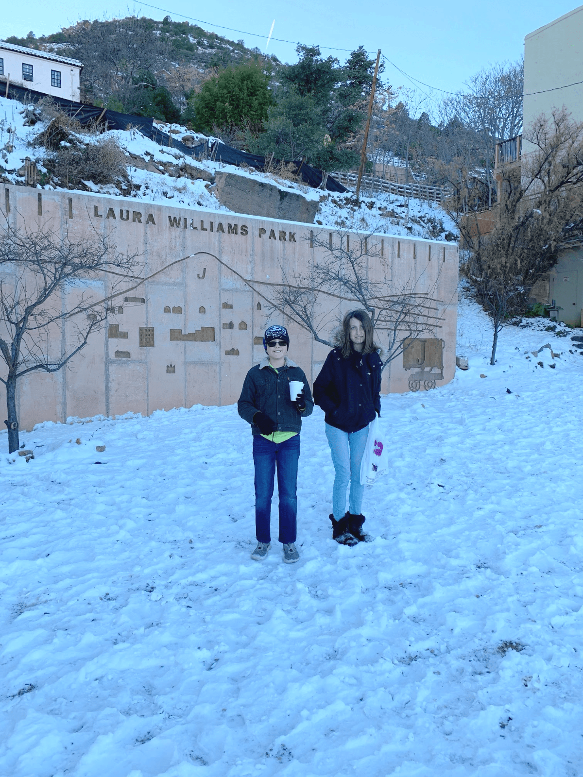 Laura Williams Park in Jerome, AZ with tween and teen