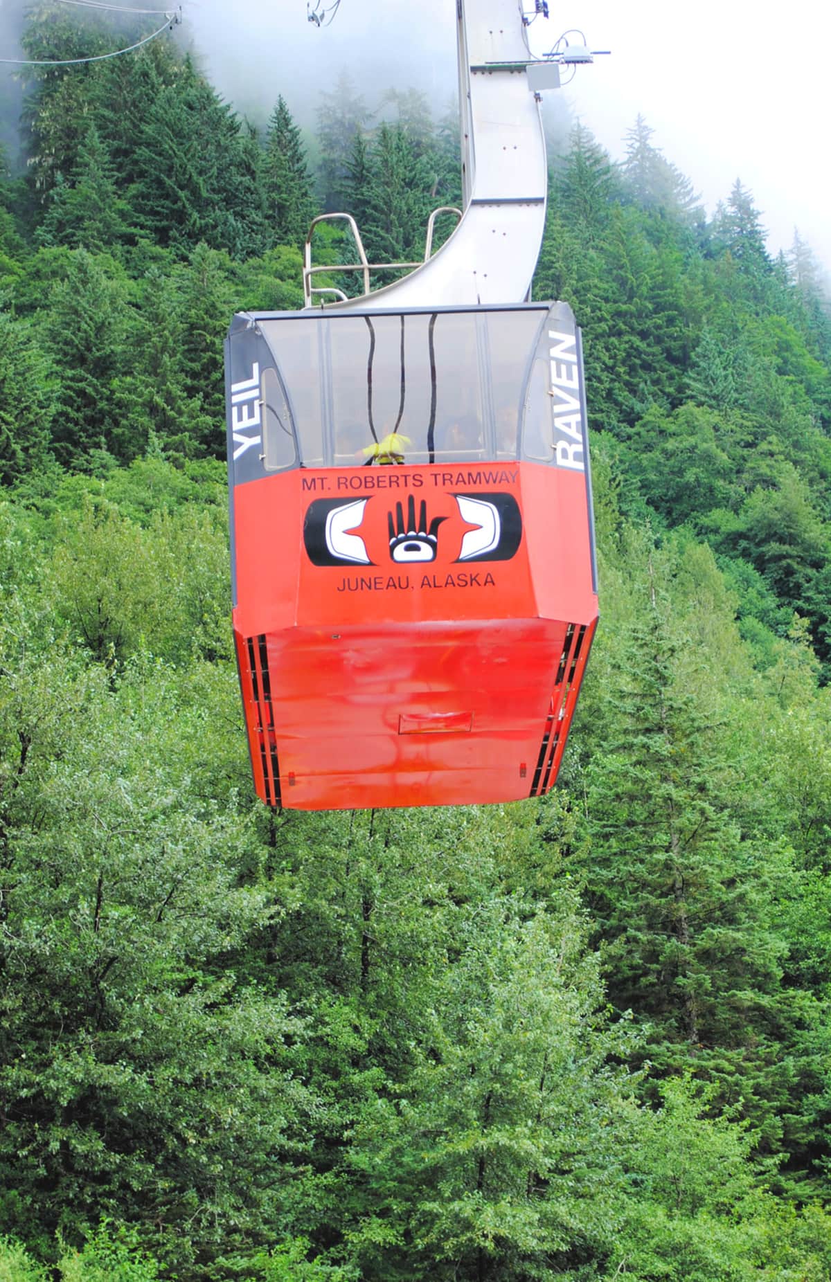 Mount Roberts Aerial Tramway in Juneau, Alaska with kids