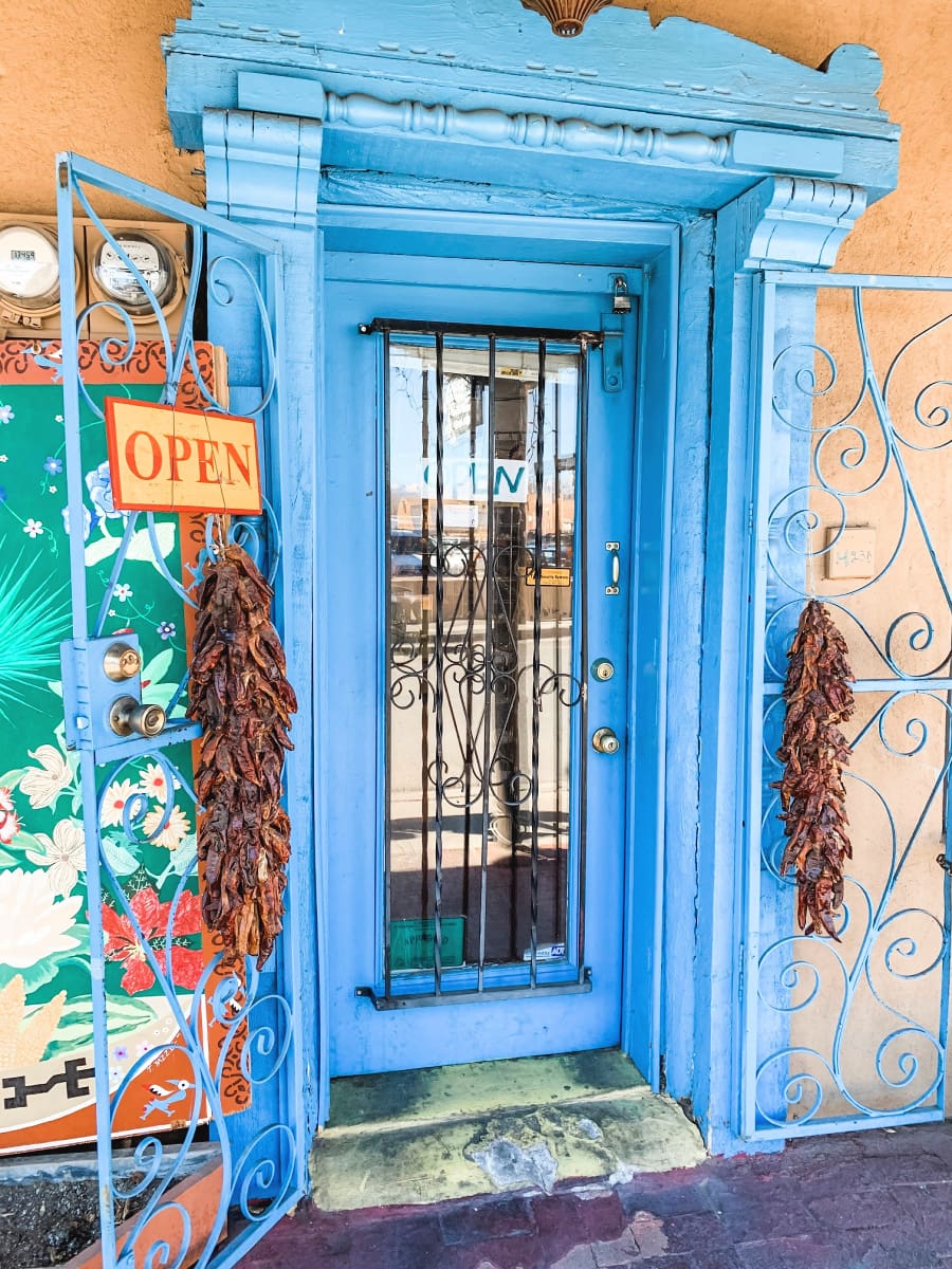 Old Town Albuquerque is made up of 10 square blocks of old adobe buildings 