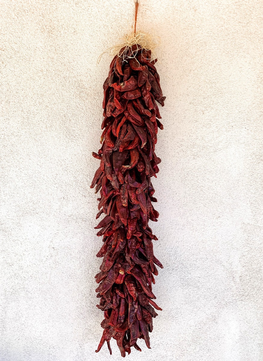 Look for ristras of chiles in New Mexico 