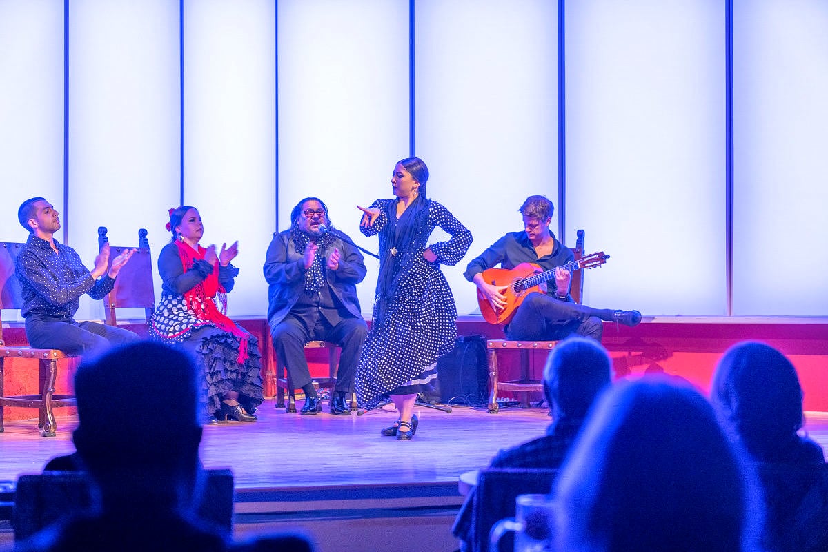 Tablao performance at the National Institute of Flamenco in Albuquerque, the capital of flamenco in the United States