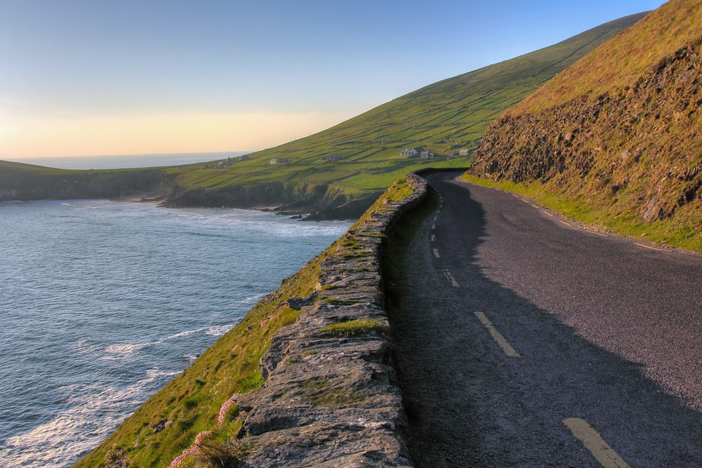 Coastal road in Dingle Peninsula in Ireland