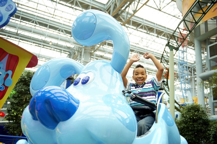 Blue's Skidoo, A Blue's Clues Themed Ride at Mall of America