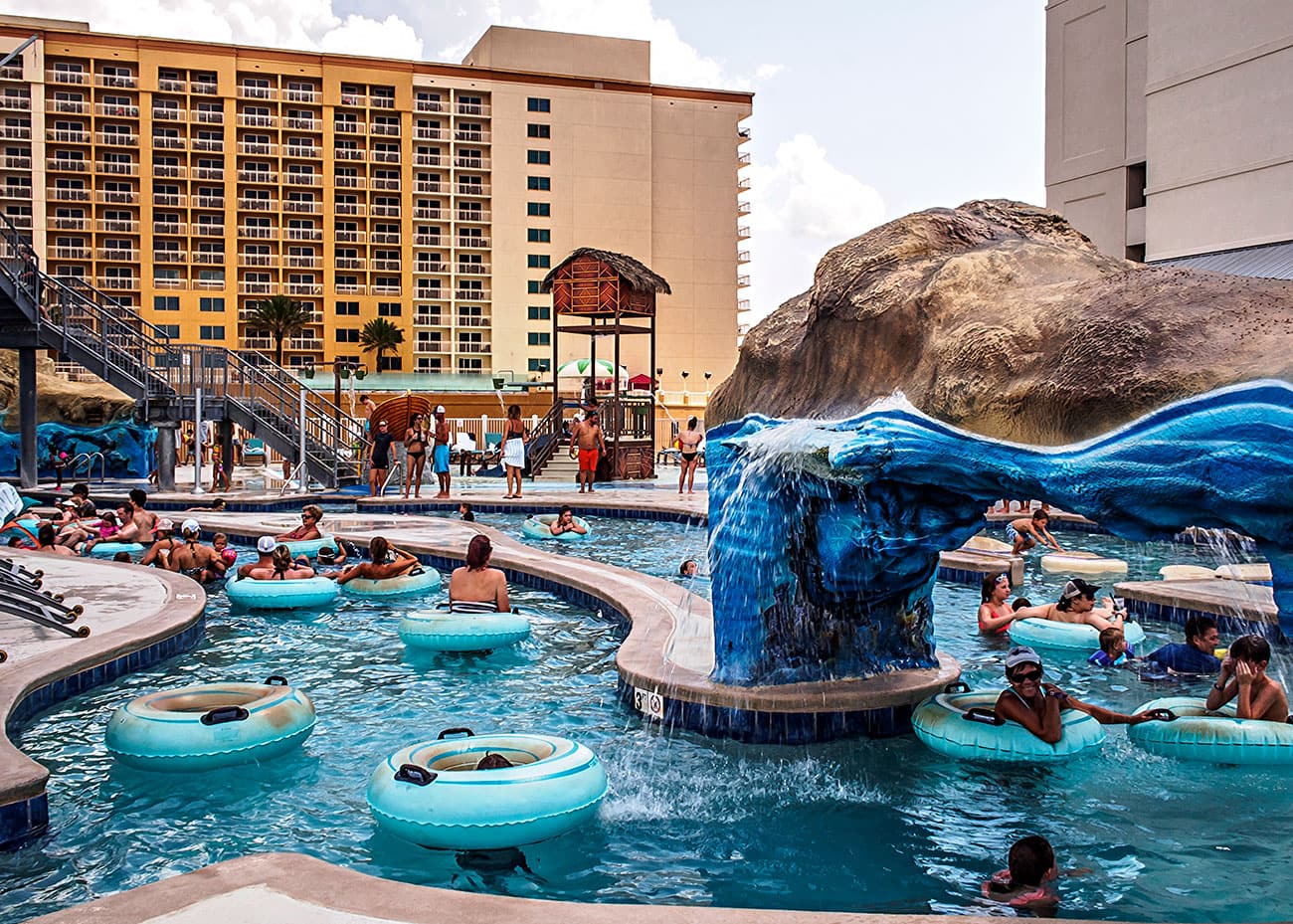 Margaritaville's rooftop waterpark in Biloxi, Mississippi