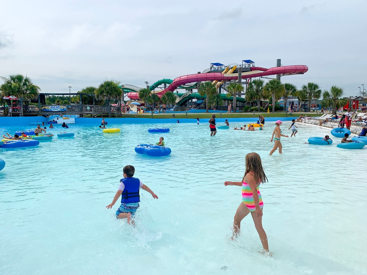 Gulf Islands Waterpark in Mississippi Gulf Coast with children