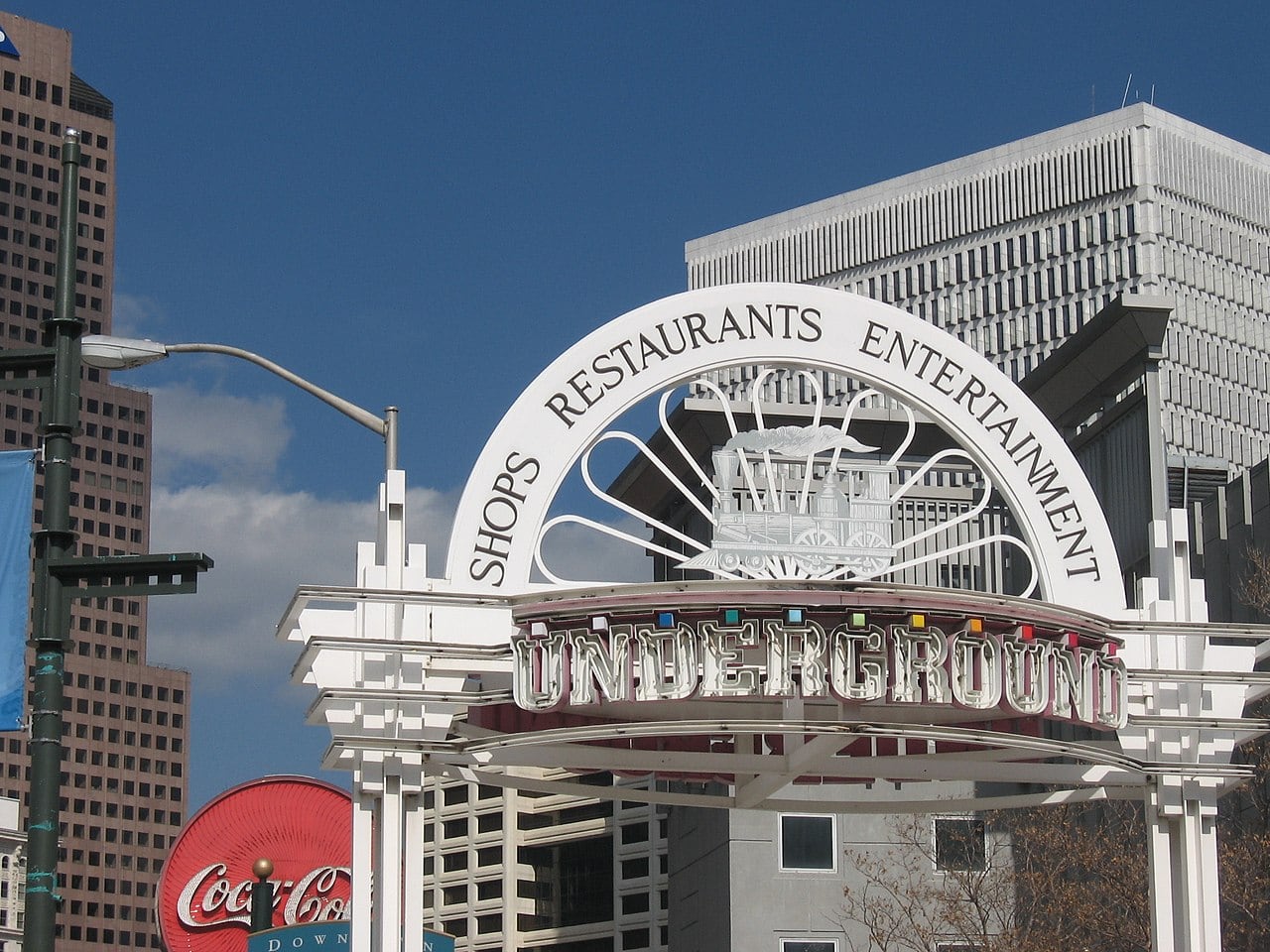 The entrance to Underground Atlanta