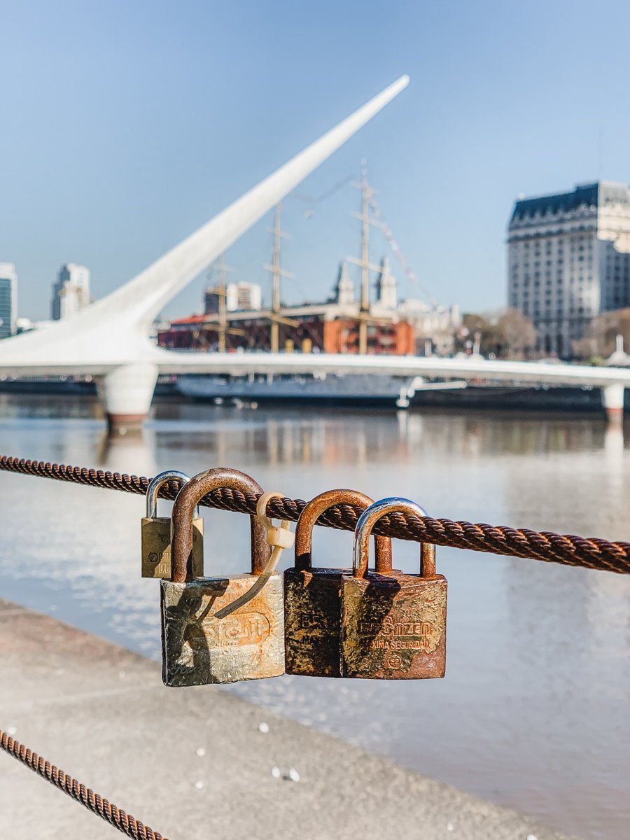 Puente de la Mujer in Puerto Madero, Buenos Aires