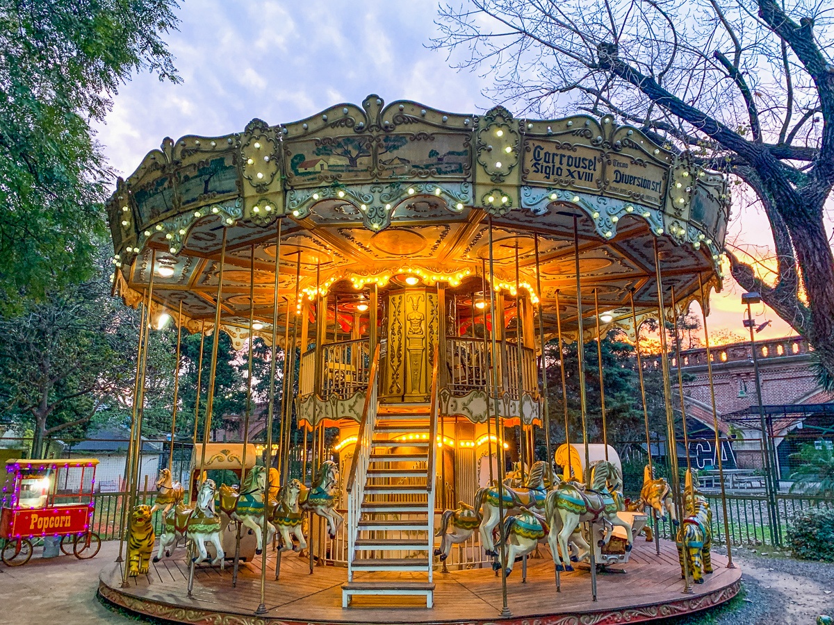 Carousel at Parque 3 Febrero 