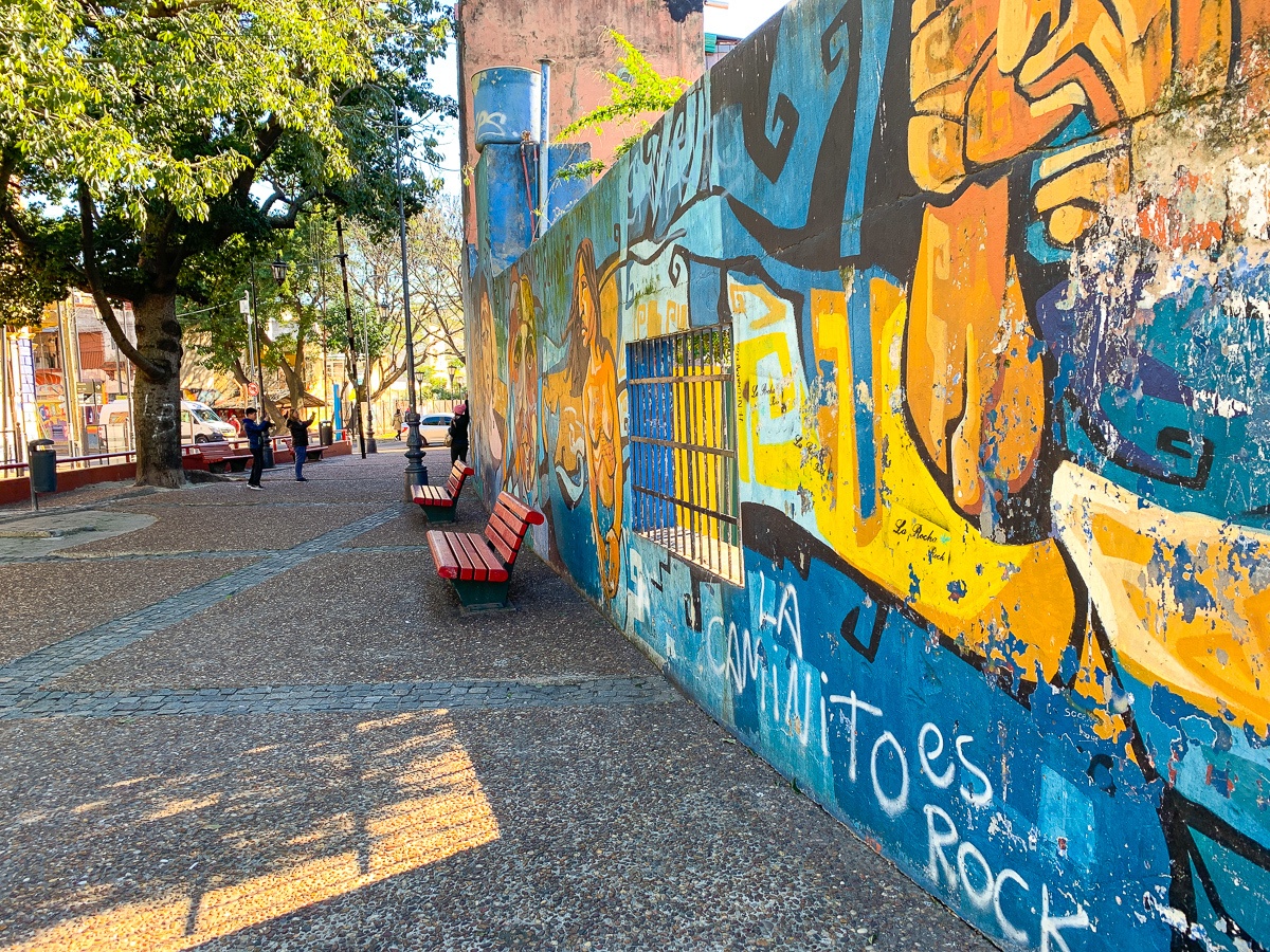 Colorful collage in La Boca 