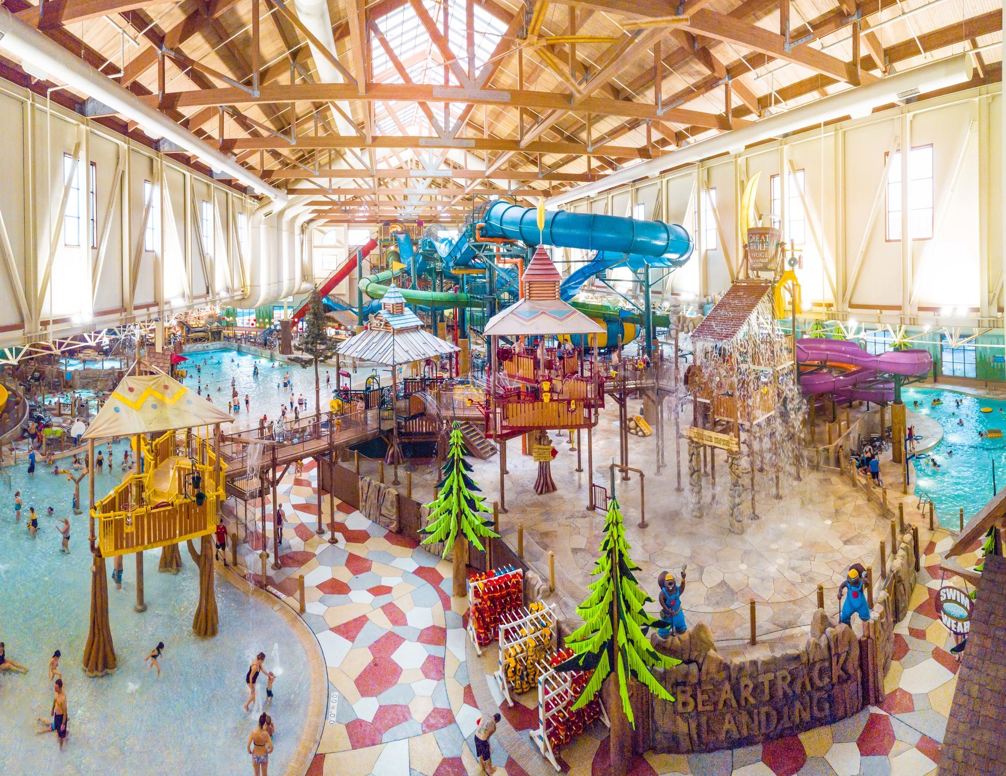 Indoor waterpark at Great Wolf Lodge Niagara Falls