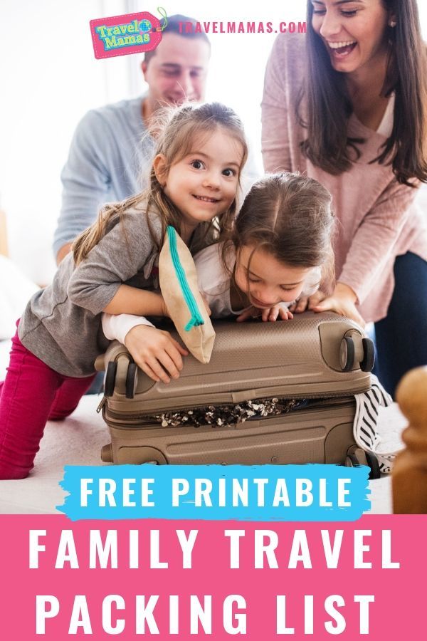 Free Printable Family Travel Packing List