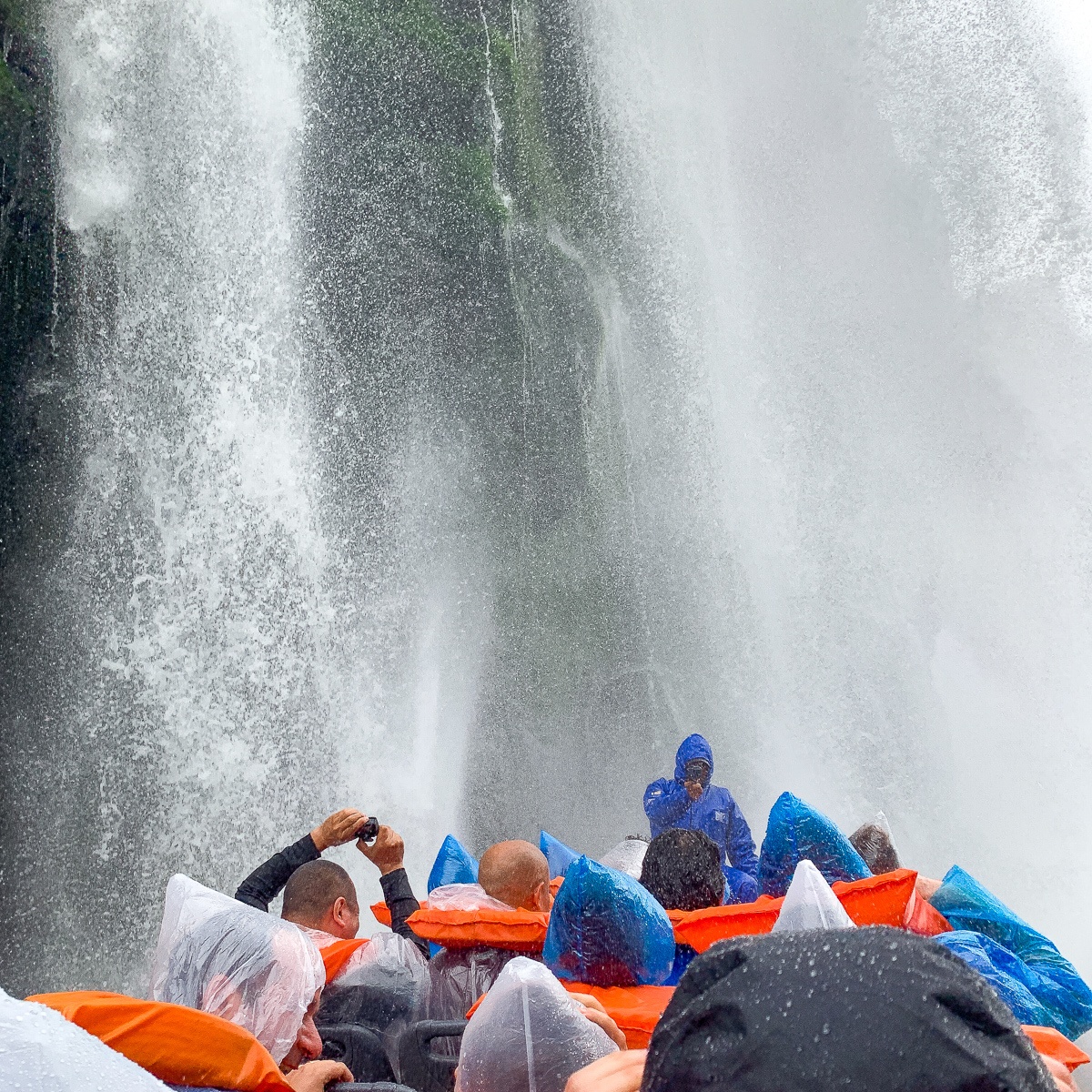 Boat tour of Iguazu Falls