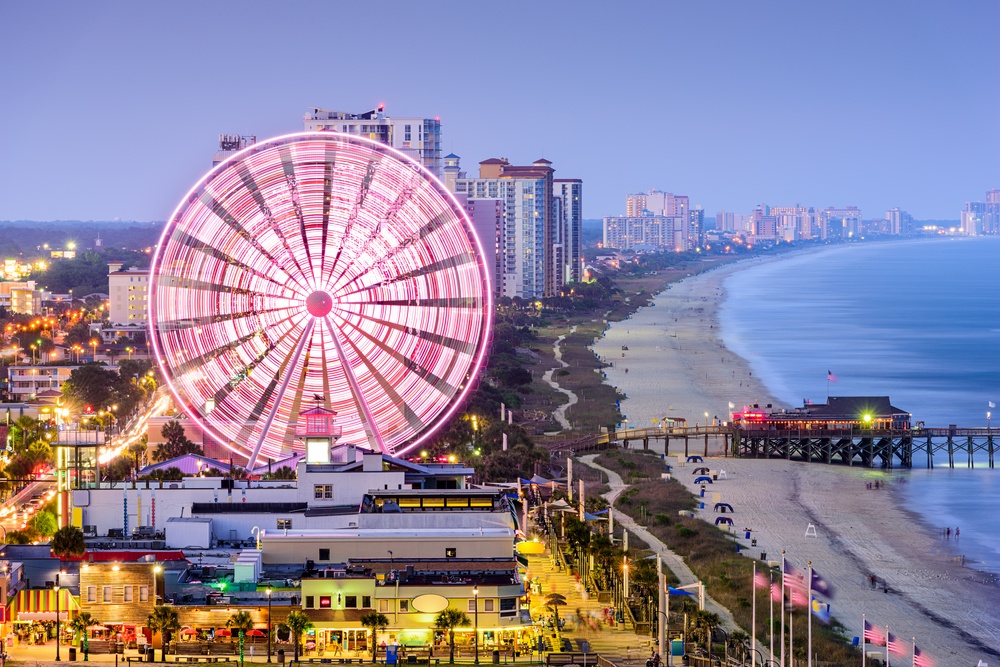 Myrtle Beach SkyWheel at sunset