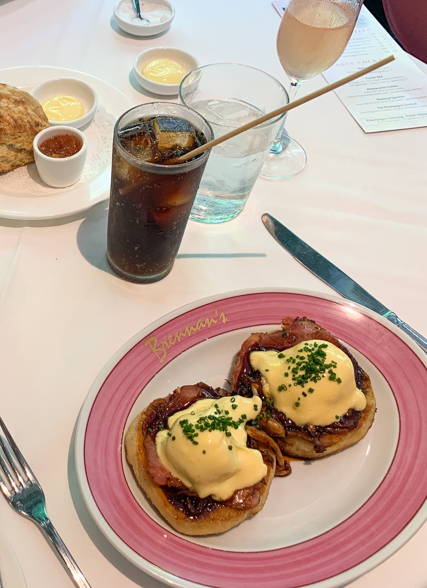 Eggs Hussarde at Brennan's brunch in New Orleans