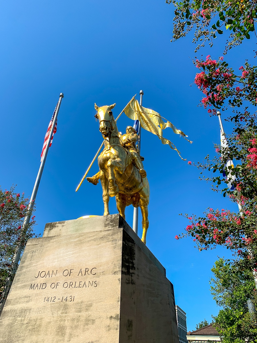 Joan of Arc Statue in the French Quarter in New Orleans