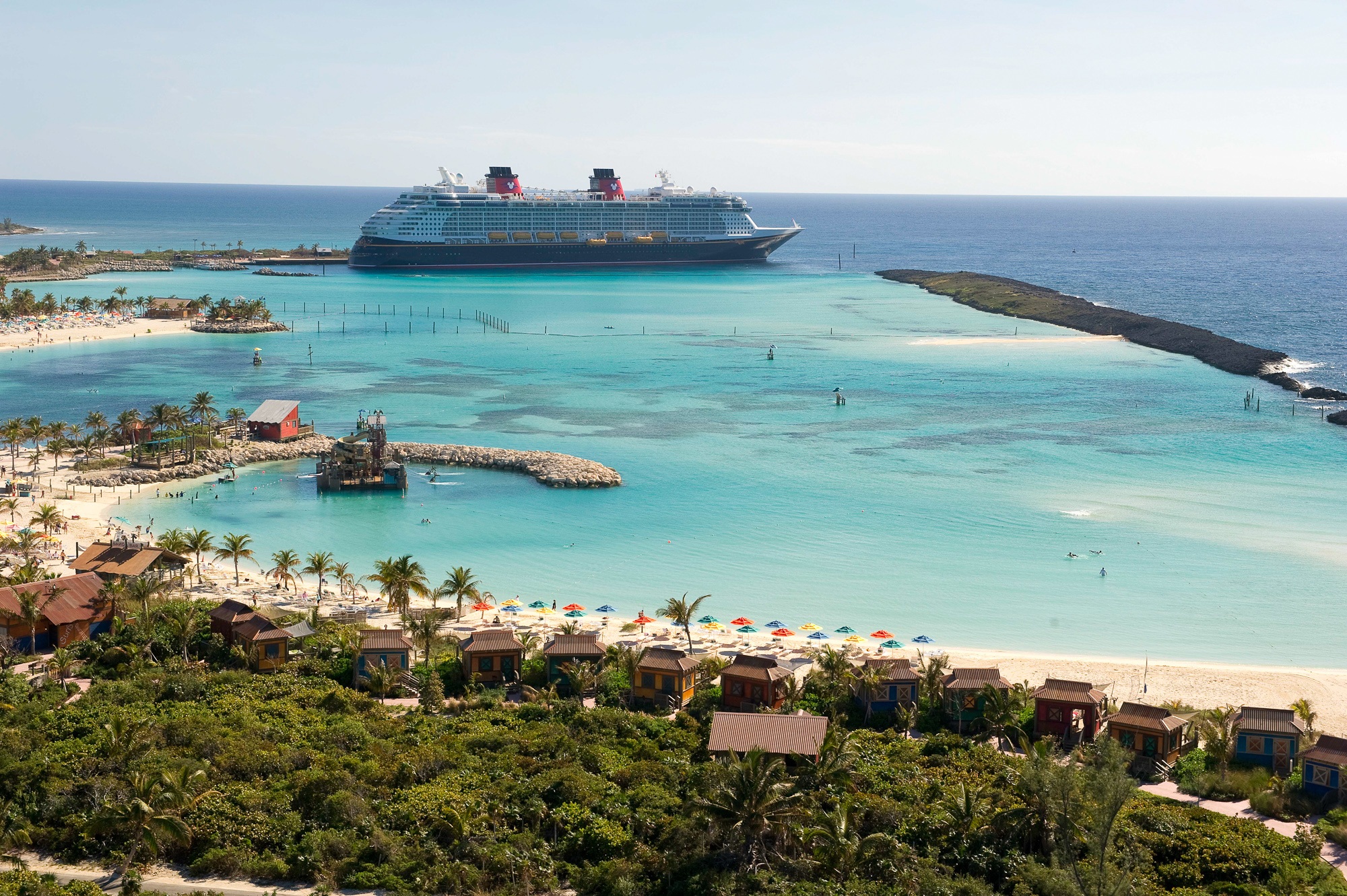 Disney Dream docked at Disney's Castaway Cay