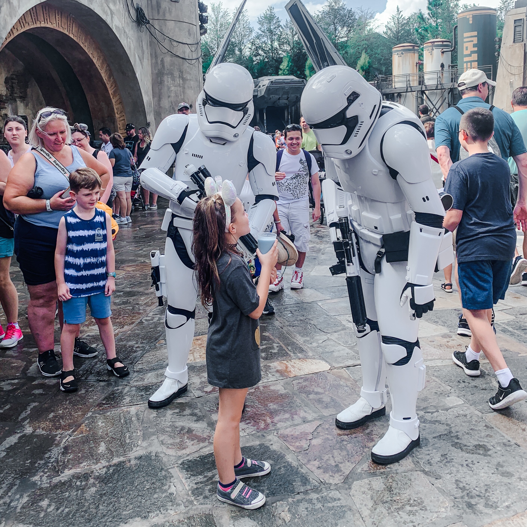 Storm Troopers in Star Wars Galaxy's Edge at Disney's Hollywood Studios 