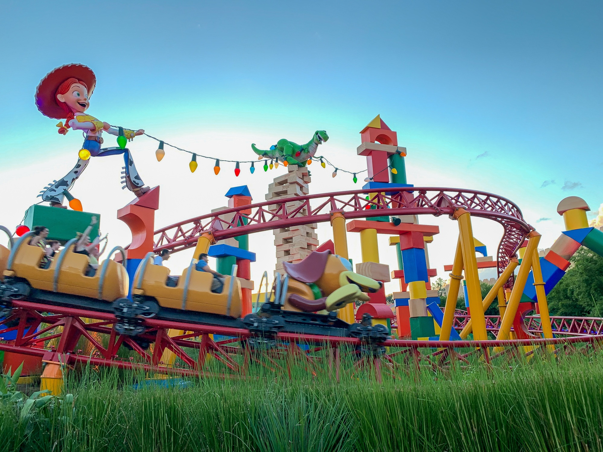 Slinky Dog Dash roller coaster at Disney's Hollywood Studios 