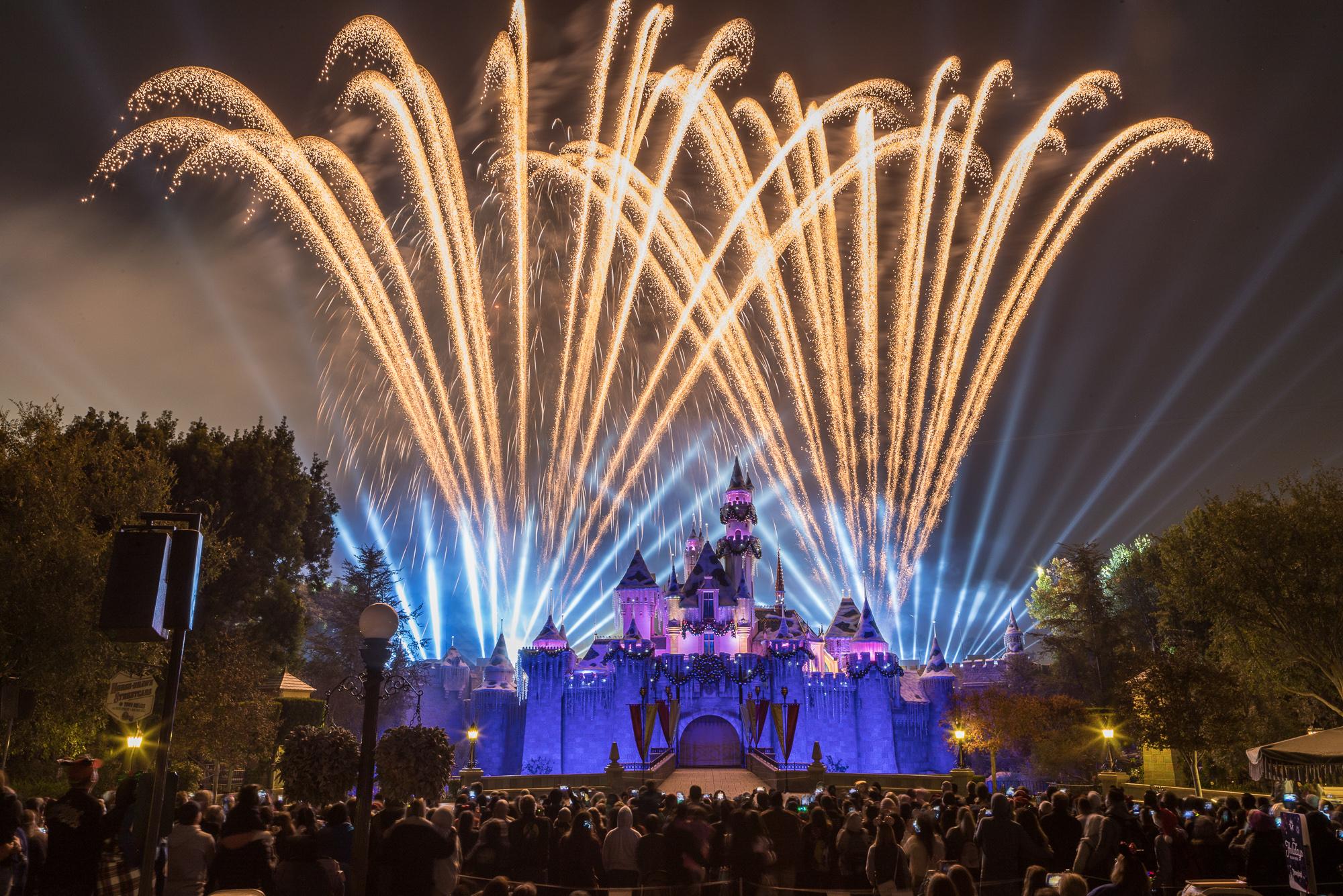 “Believe...In Holiday Magic” Fireworks Spectacular at Disneyland during the holidays