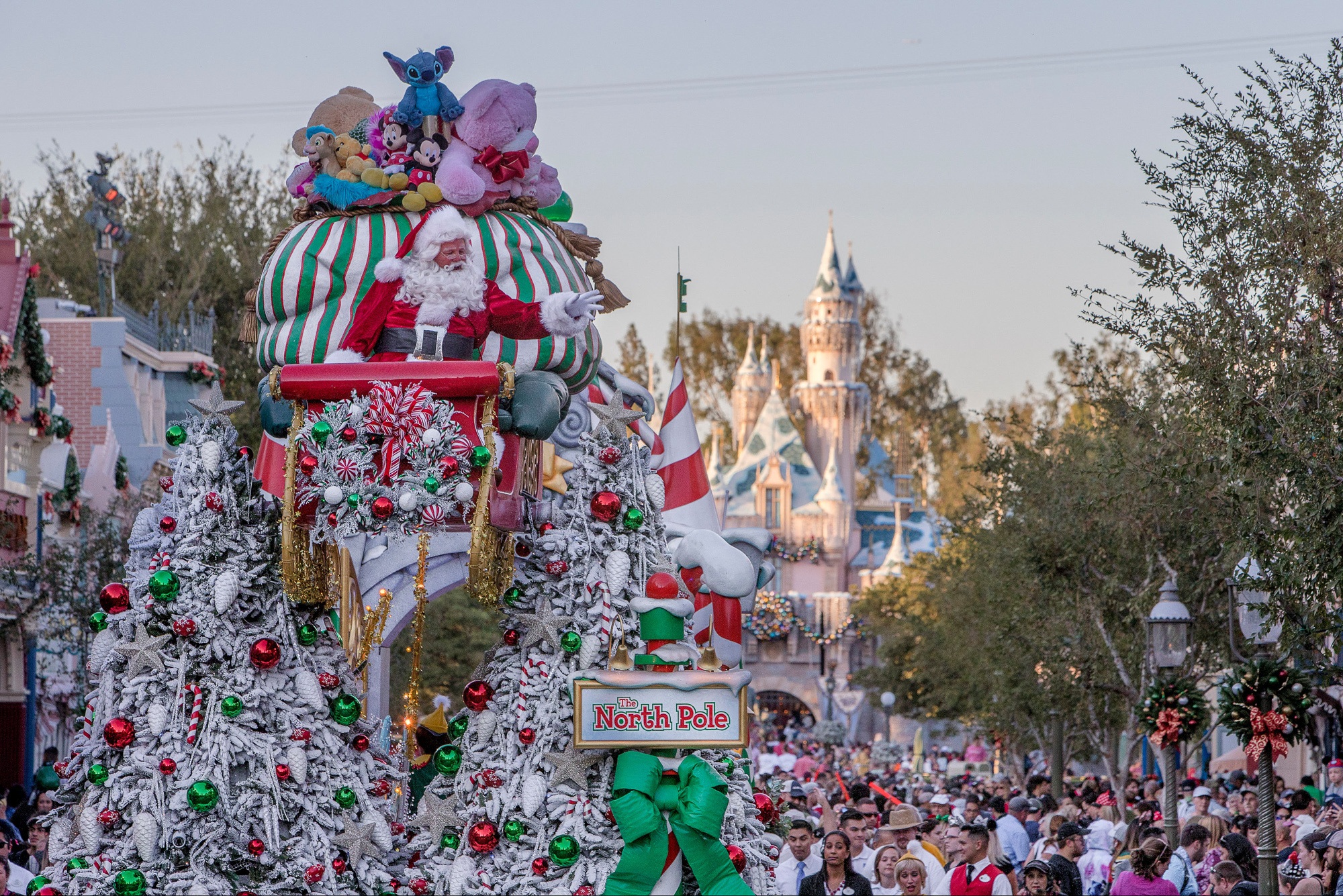 Santa Claus in A Christmas Fantasy Parade